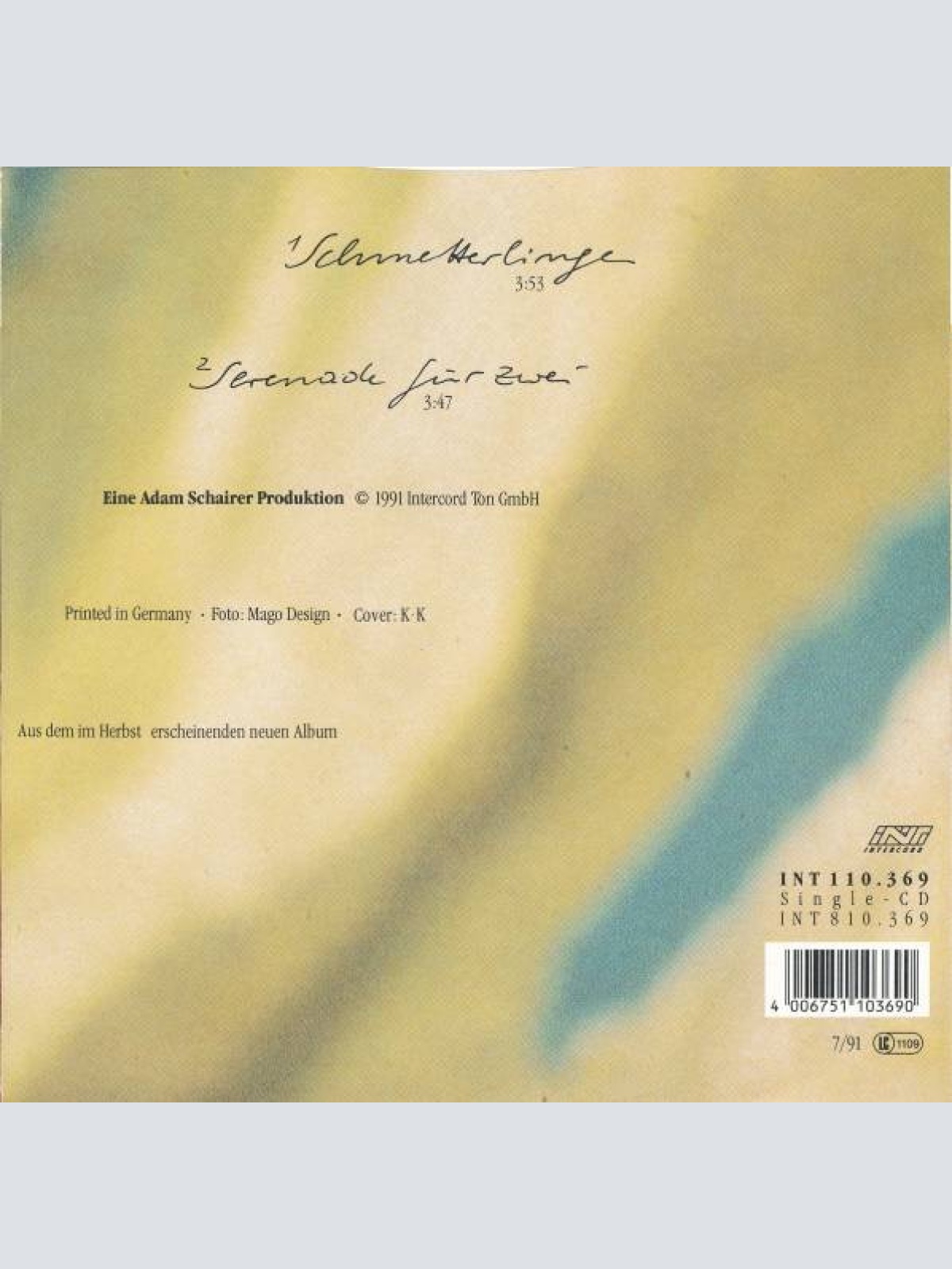 Vinyl / Claudia Jung - Schmetterlinge