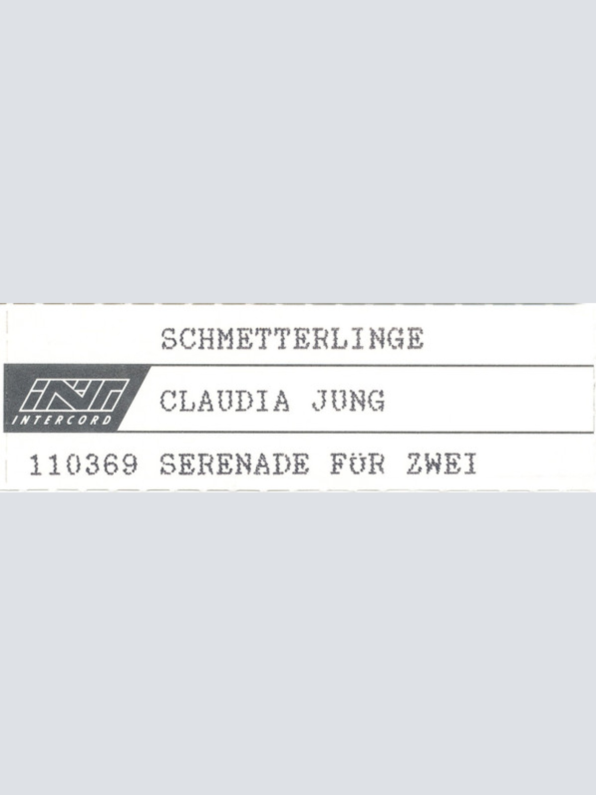 Vinyl / Claudia Jung - Schmetterlinge