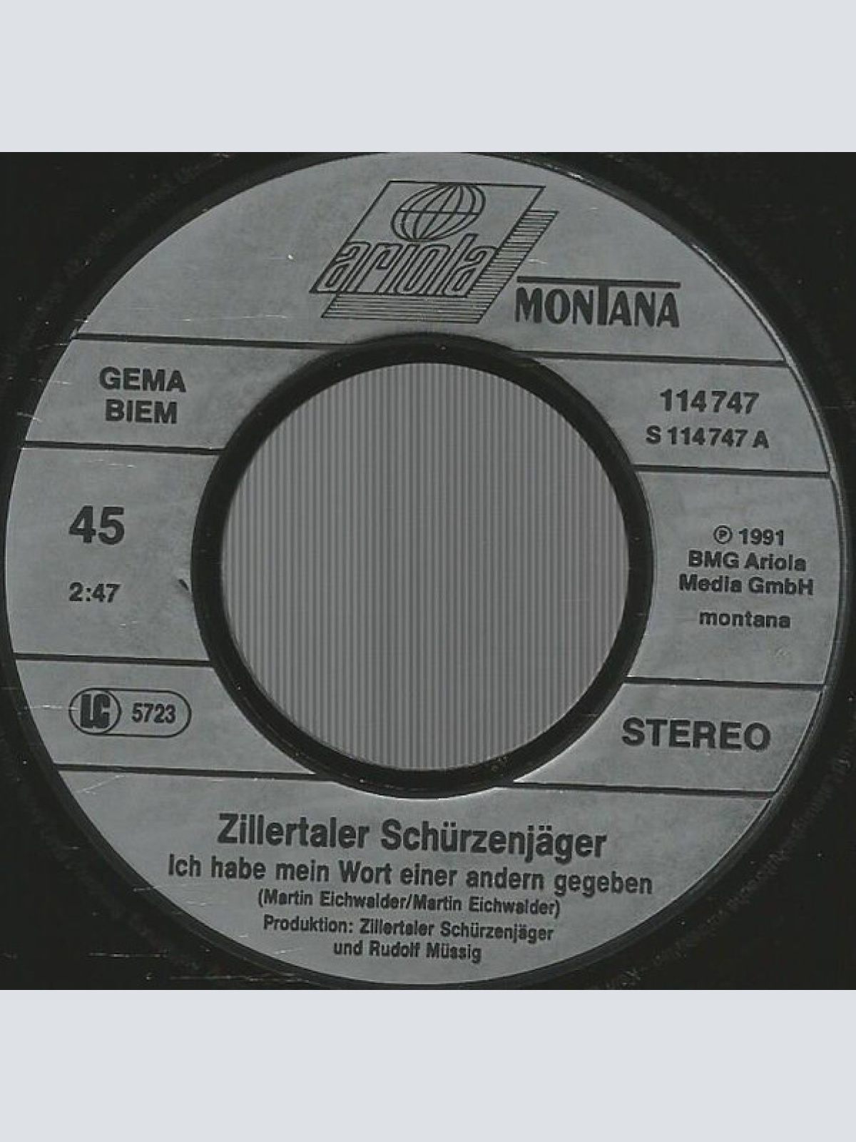 Vinyl / Zillertaler Schürzenjäger - Ich Habe Mein Wort Einer Andern Gegeben
