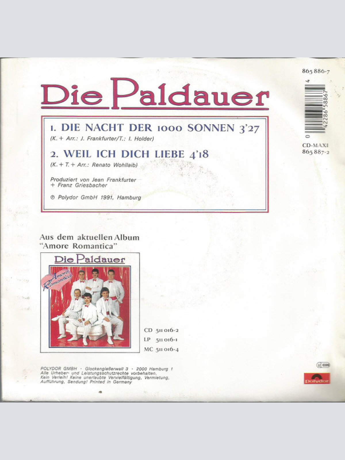 Vinyl / Die Paldauer - Die Nacht Der 1000 Sonnen