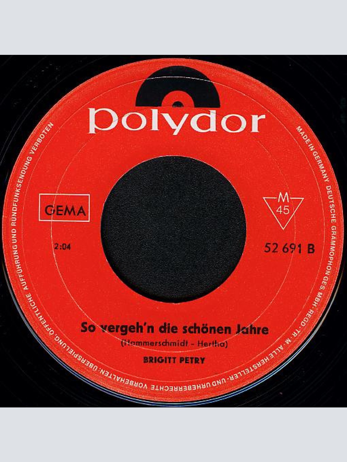 Vinyl / Brigitt Petry - So Alt Wie Die Welt