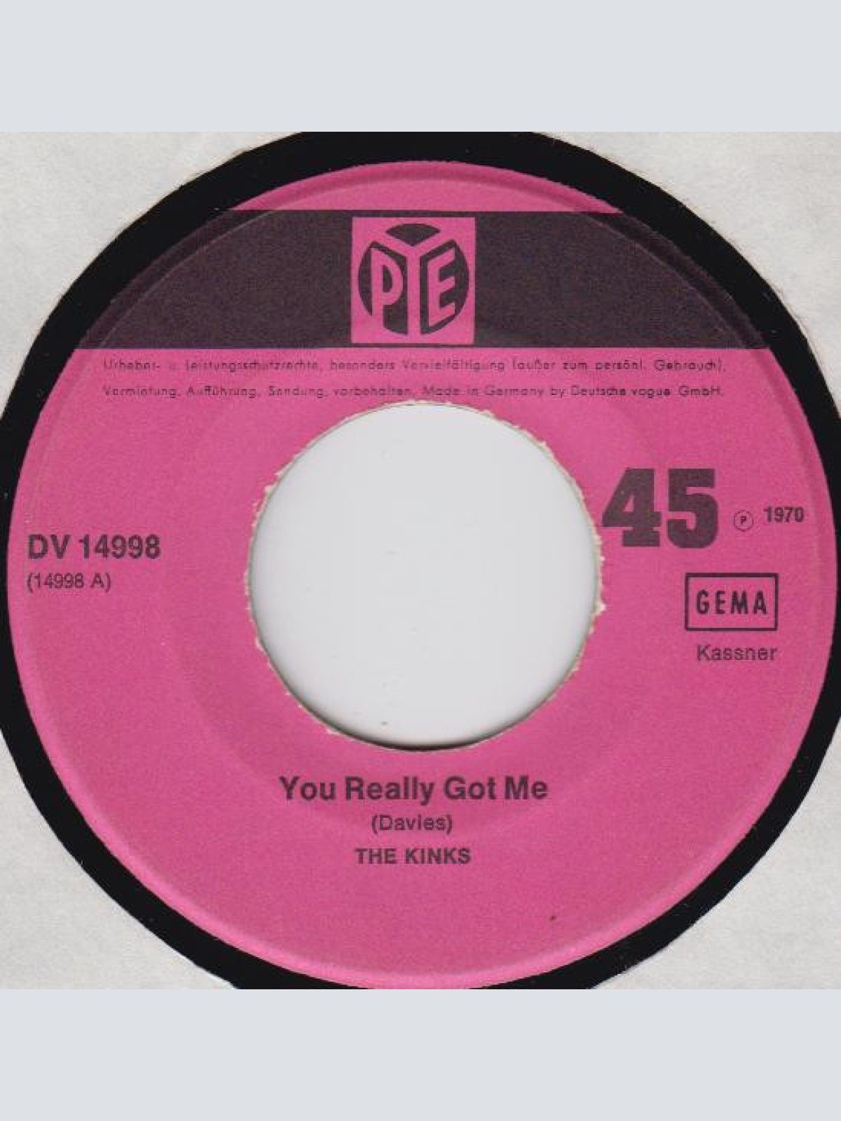 Vinyl / The Kinks - You Really Got Me