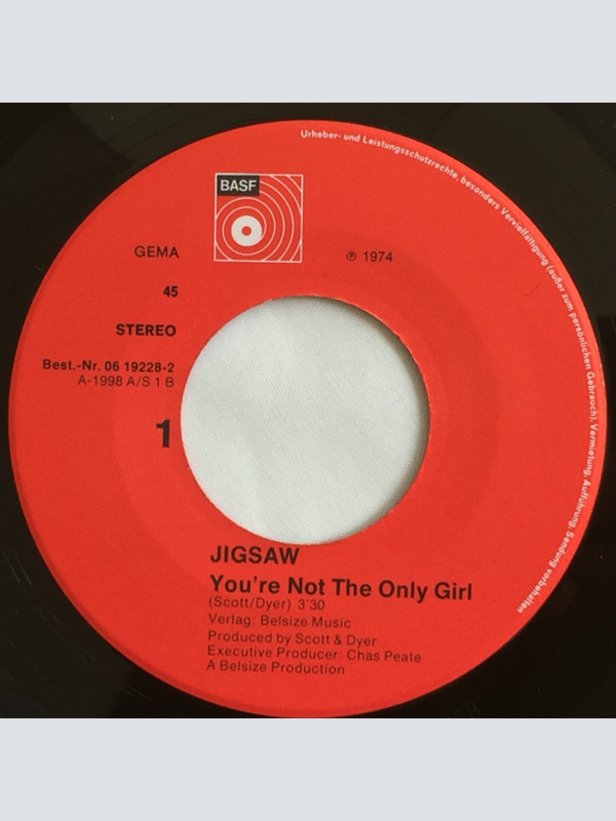 Vinyl / Jigsaw (3) - You're Not The Only Girl / Face The Music