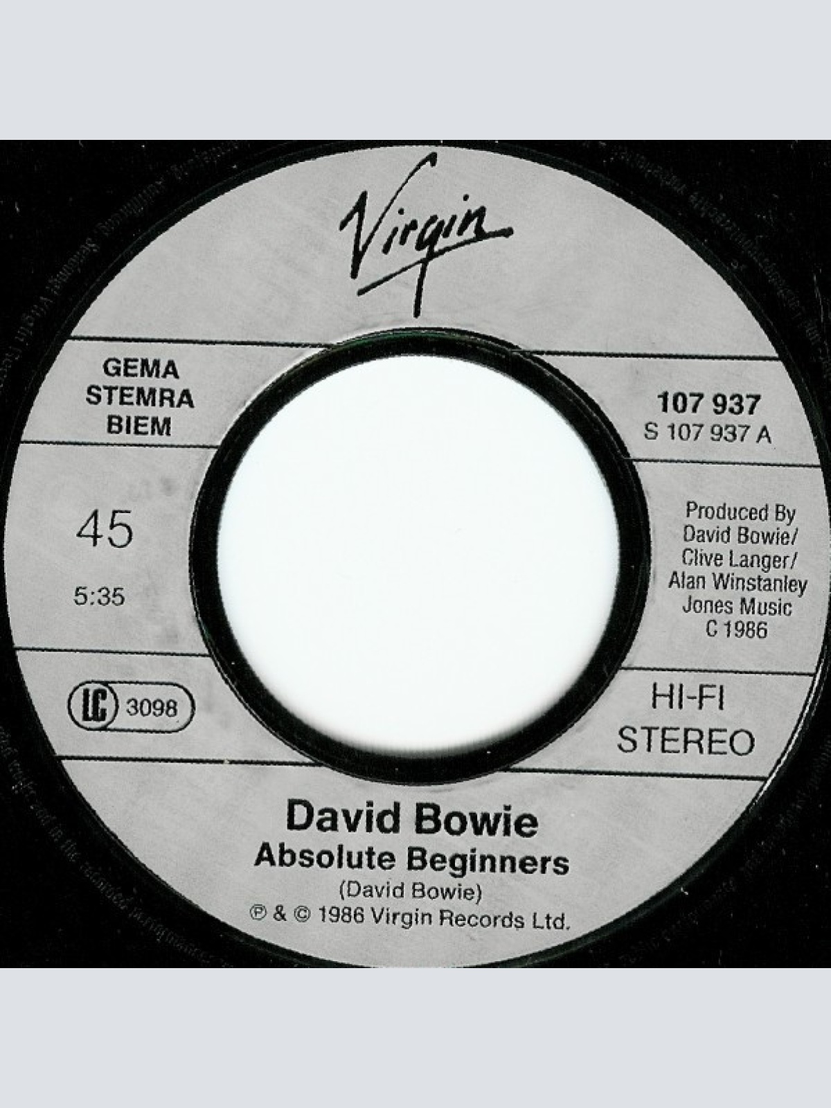 Vinyl / David Bowie - Absolute Beginners