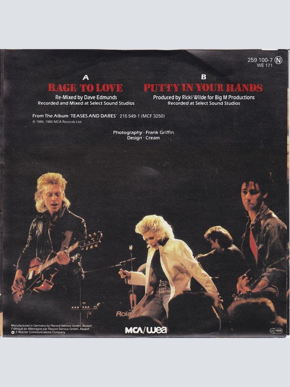 Vinyl / Kim Wilde - Rage To Love