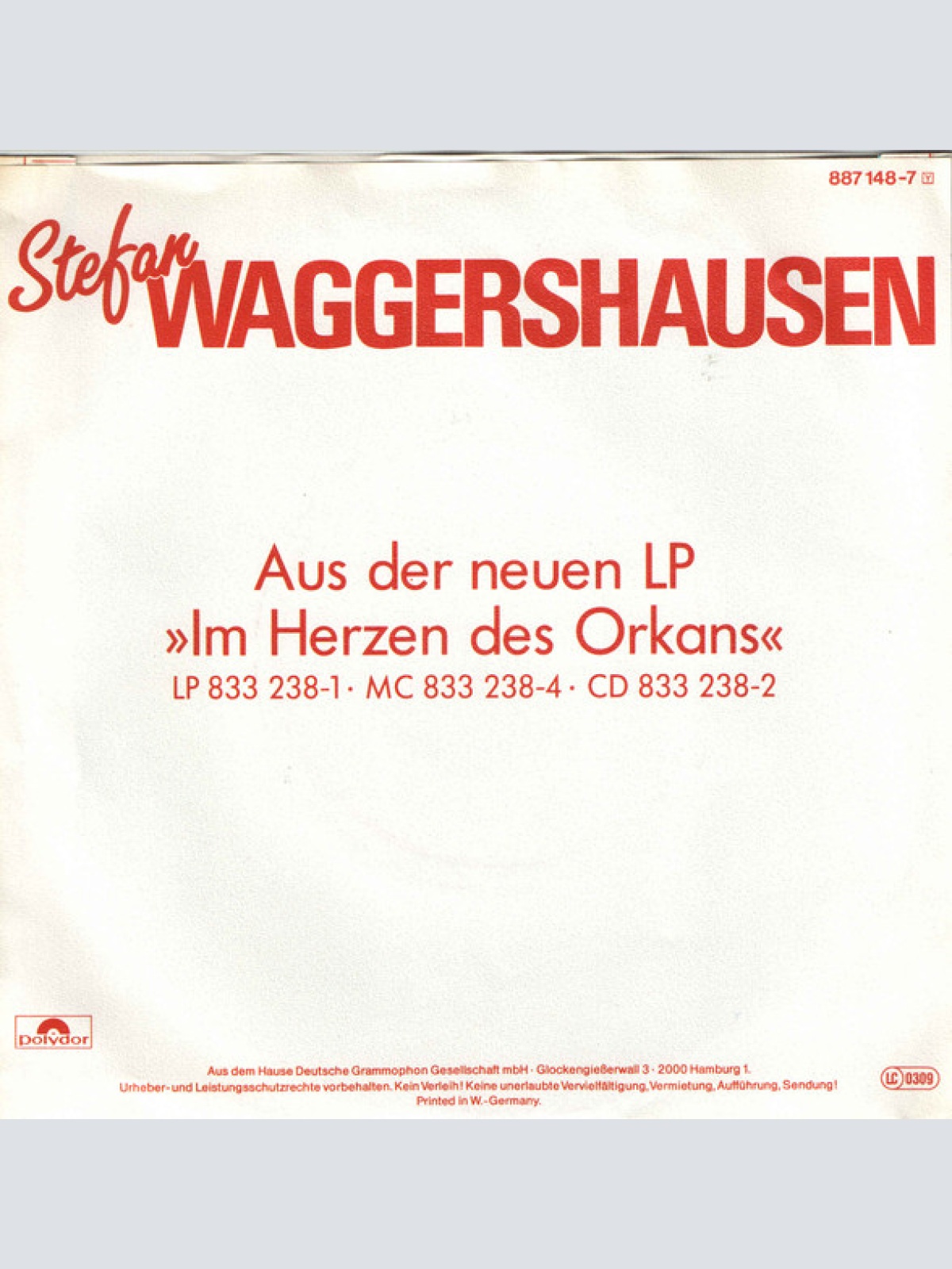 Vinyl / Stefan Waggershausen - Anna Mit Alarm Im Herzen