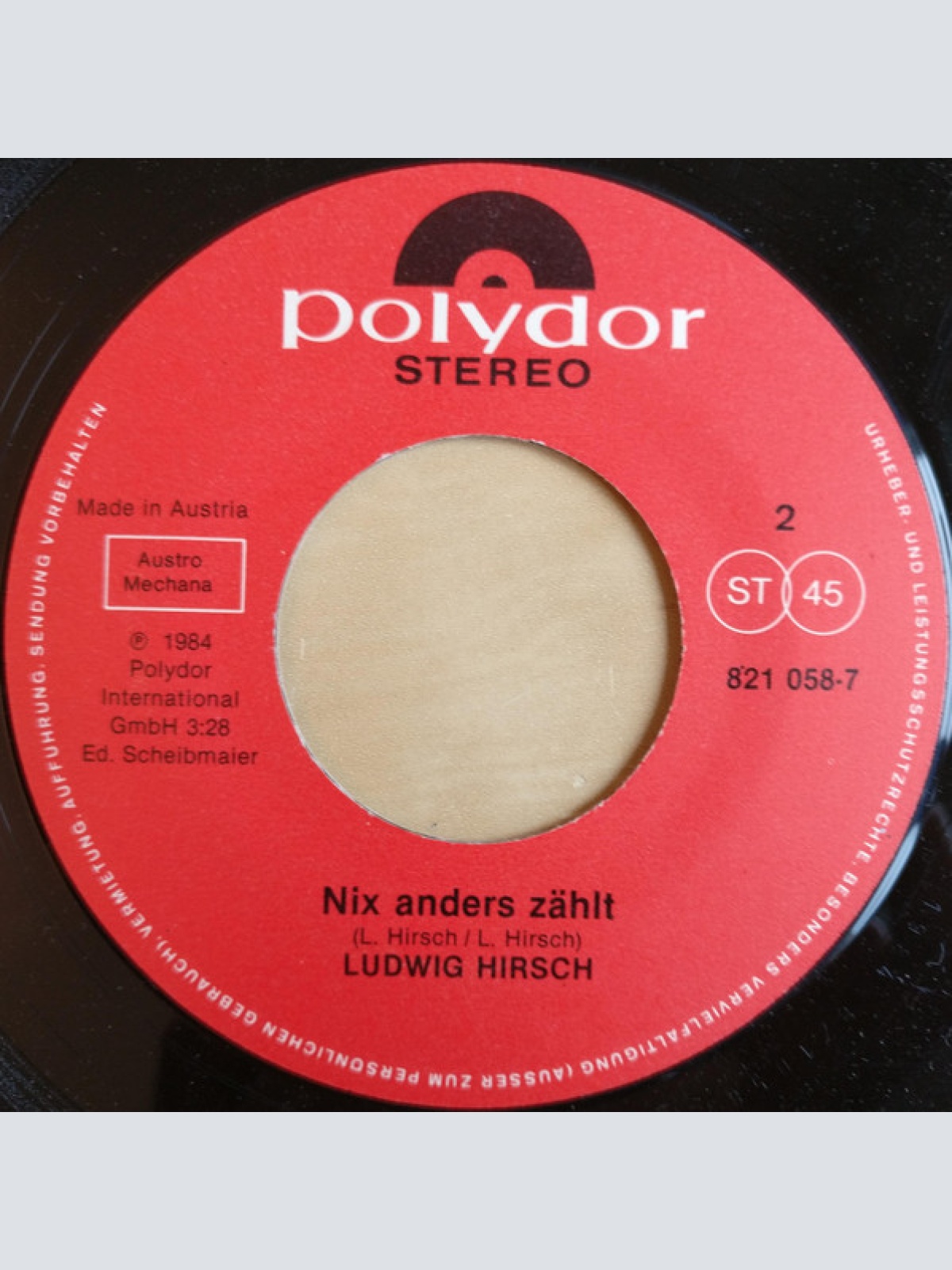 Vinyl / Ludwig Hirsch - Marmor, Stein Und Eisen Bricht