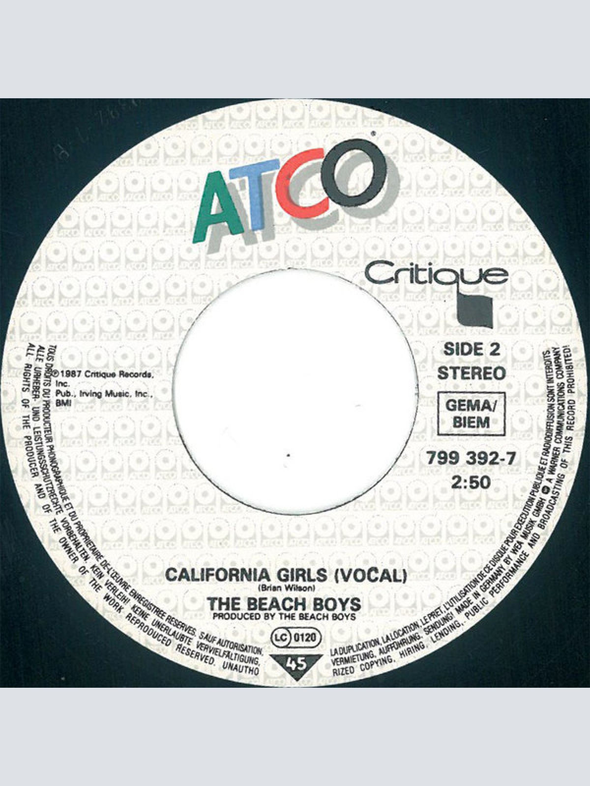 Vinyl / The Beach Boys & Little Richard - Happy Endings