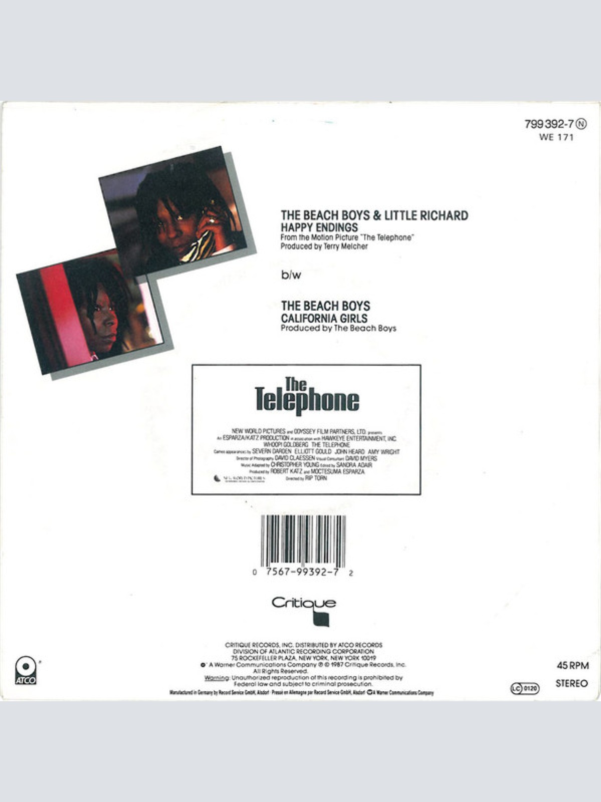 Vinyl / The Beach Boys & Little Richard - Happy Endings