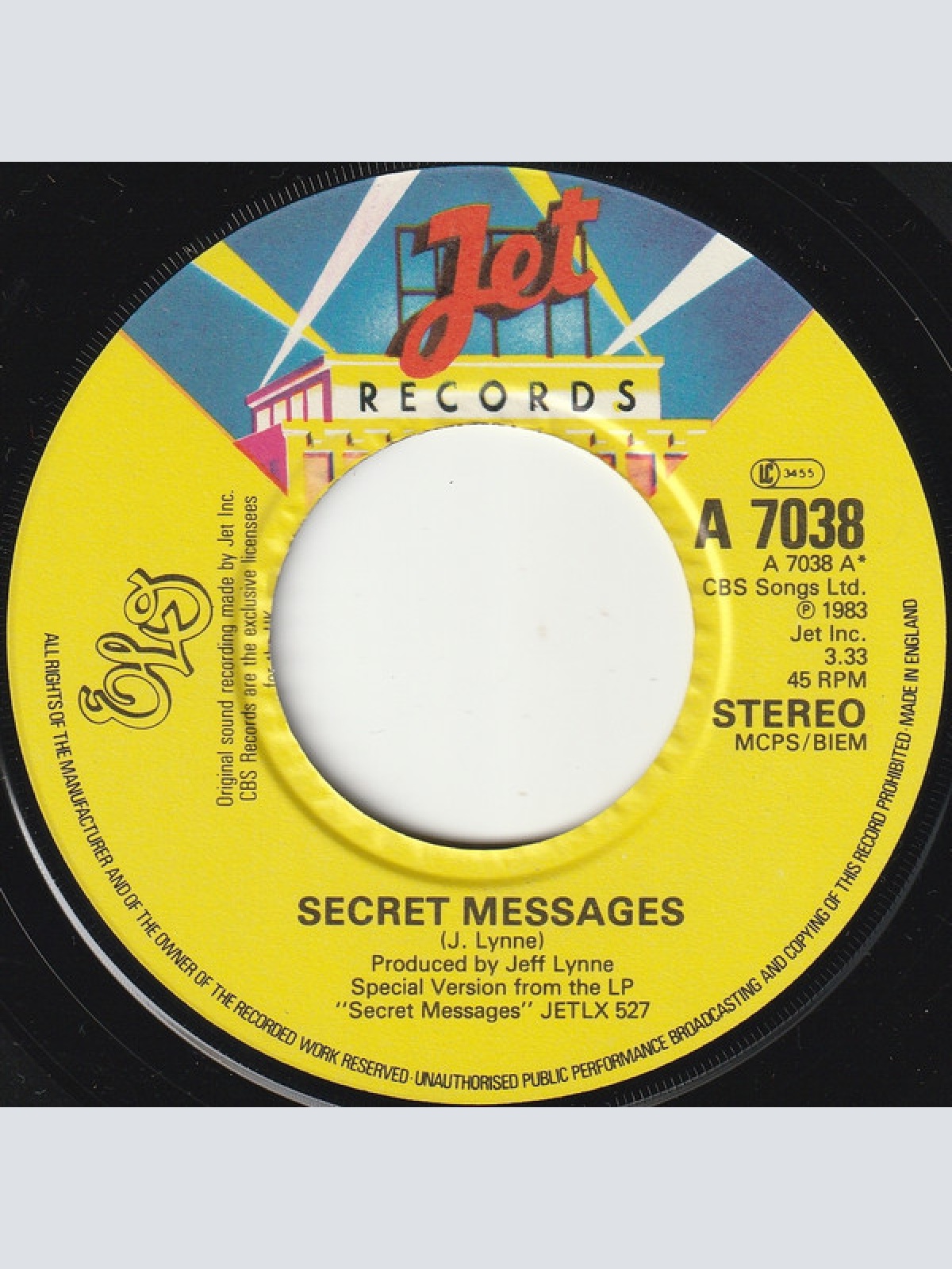 Vinyl / Electric Light Orchestra - Secret Messages