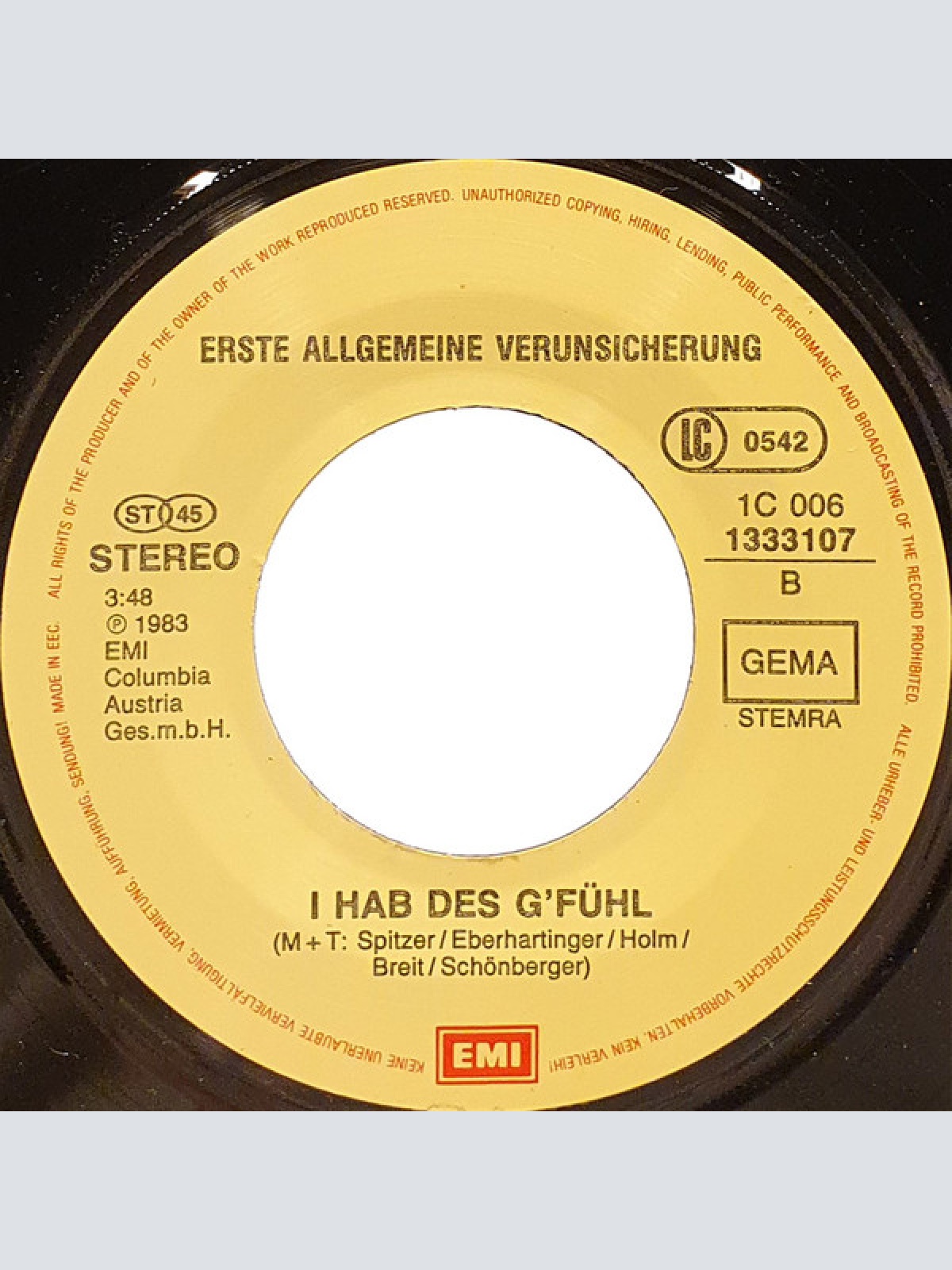 Vinyl / Erste Allgemeine Verunsicherung* - Der Alpen-Rap