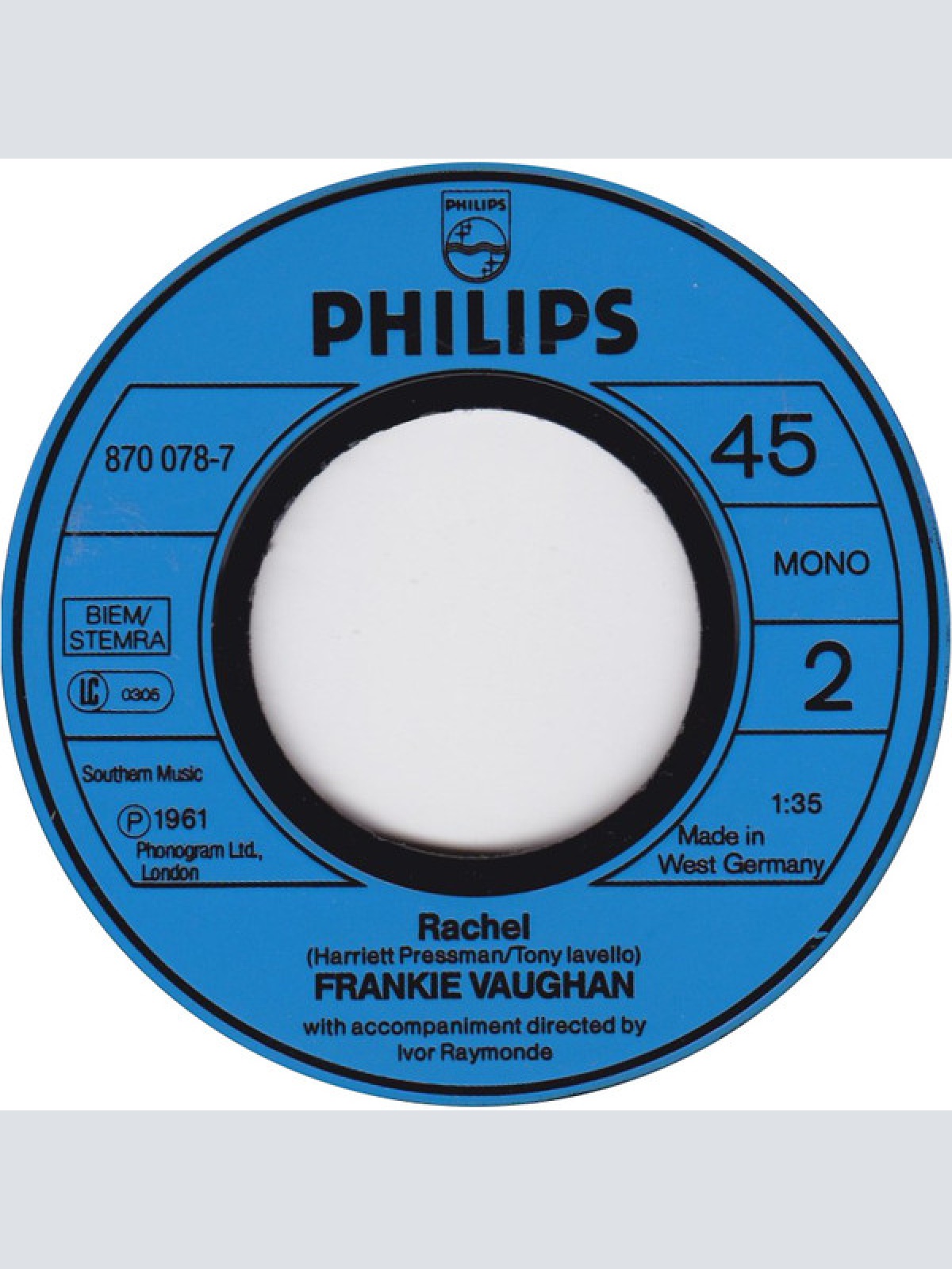 Vinyl / Frankie Vaughan - Tower Of Strength