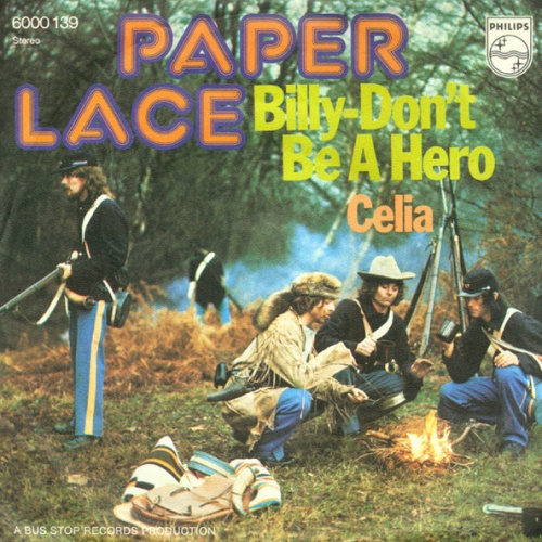 Vinyl / Paper Lace - Billy - Don't Be A Hero / Celia