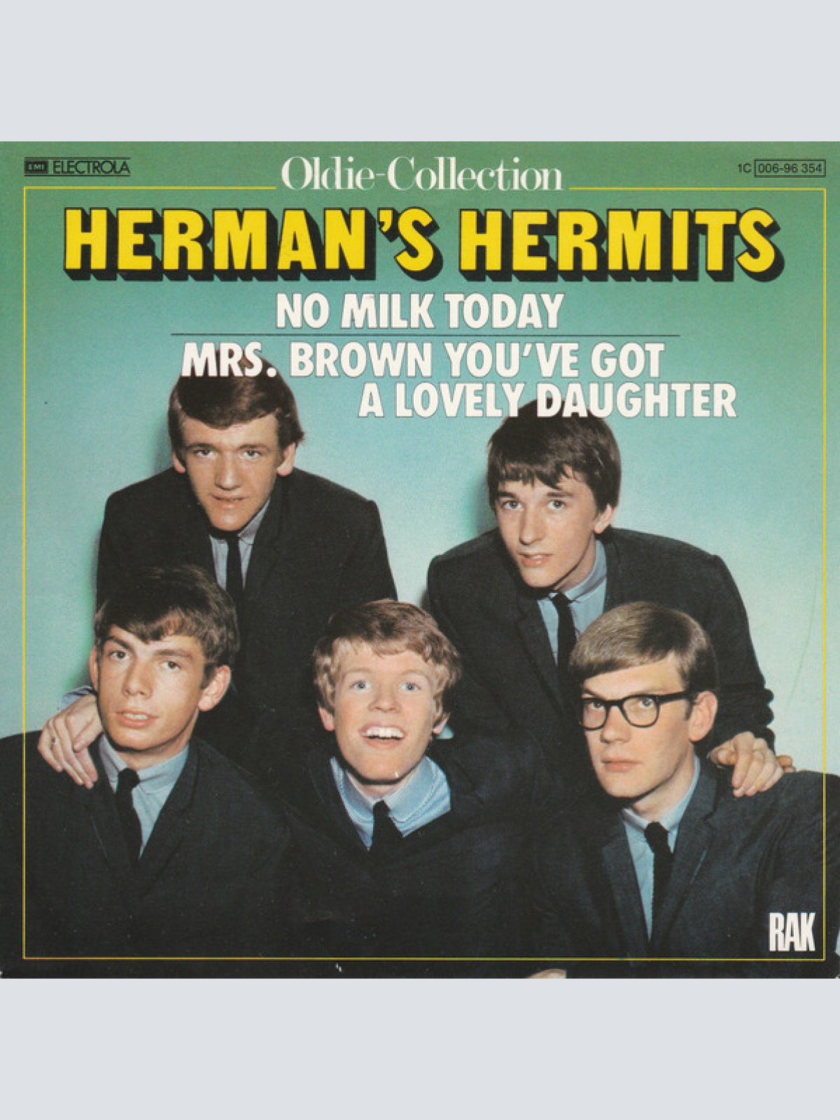 Vinyl / Herman's Hermits - No Milk Today / Mrs. Brown You've Got A Lovely Daughter