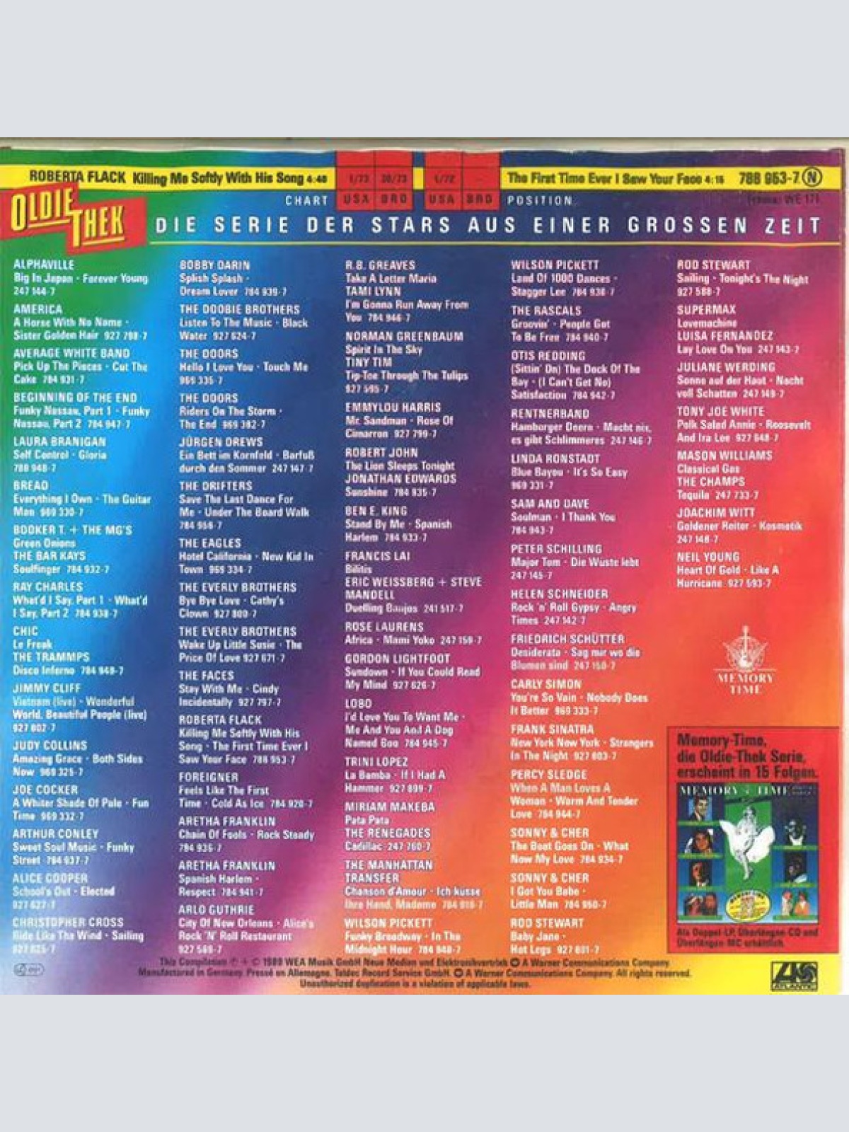 Vinyl / Roberta Flack - Killing Me Softly With His Song / The First Time Ever I Saw Your Face