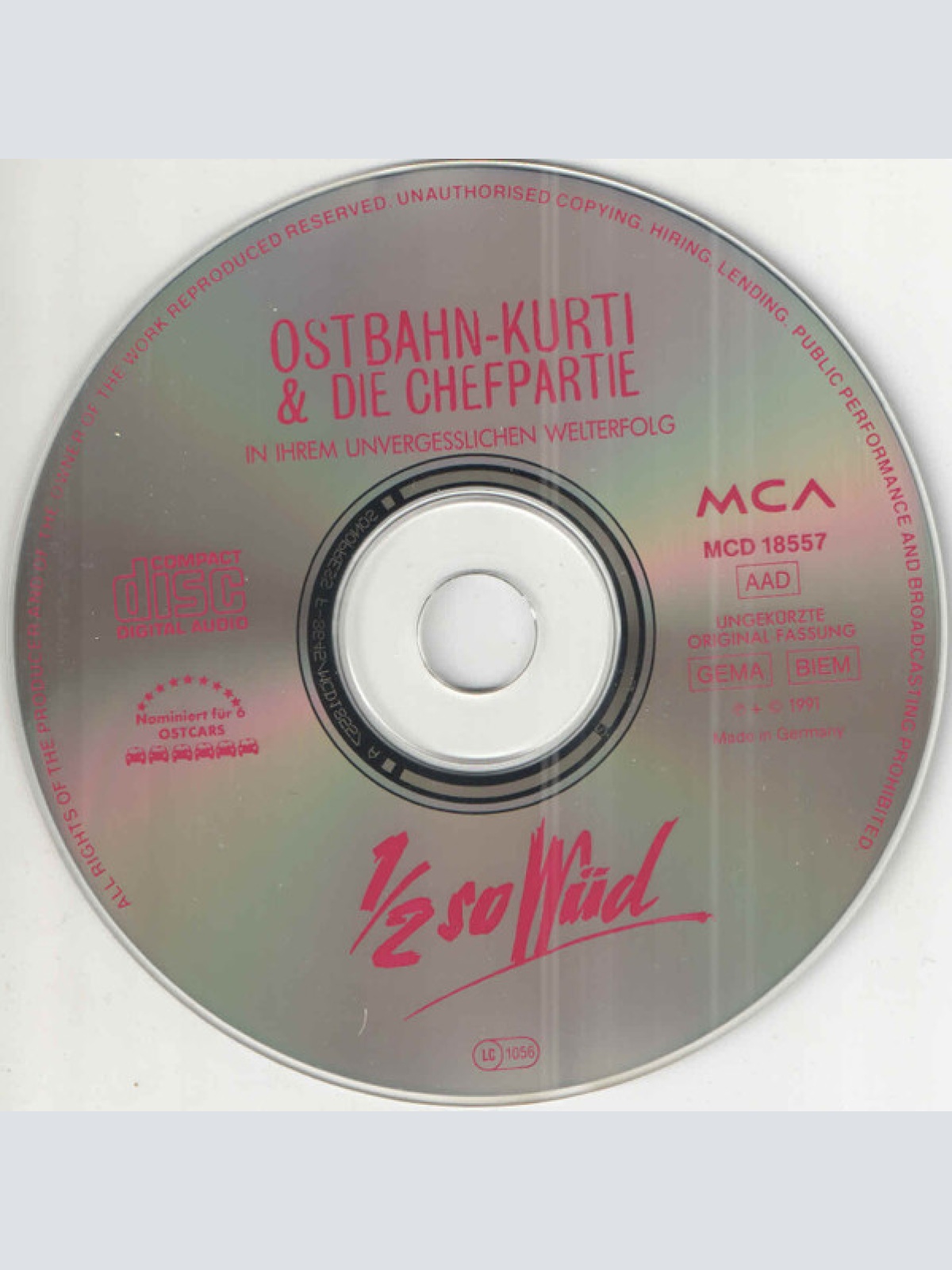 CD / Ostbahn-Kurti & Die Chefpartie - 1/2 So Wüd