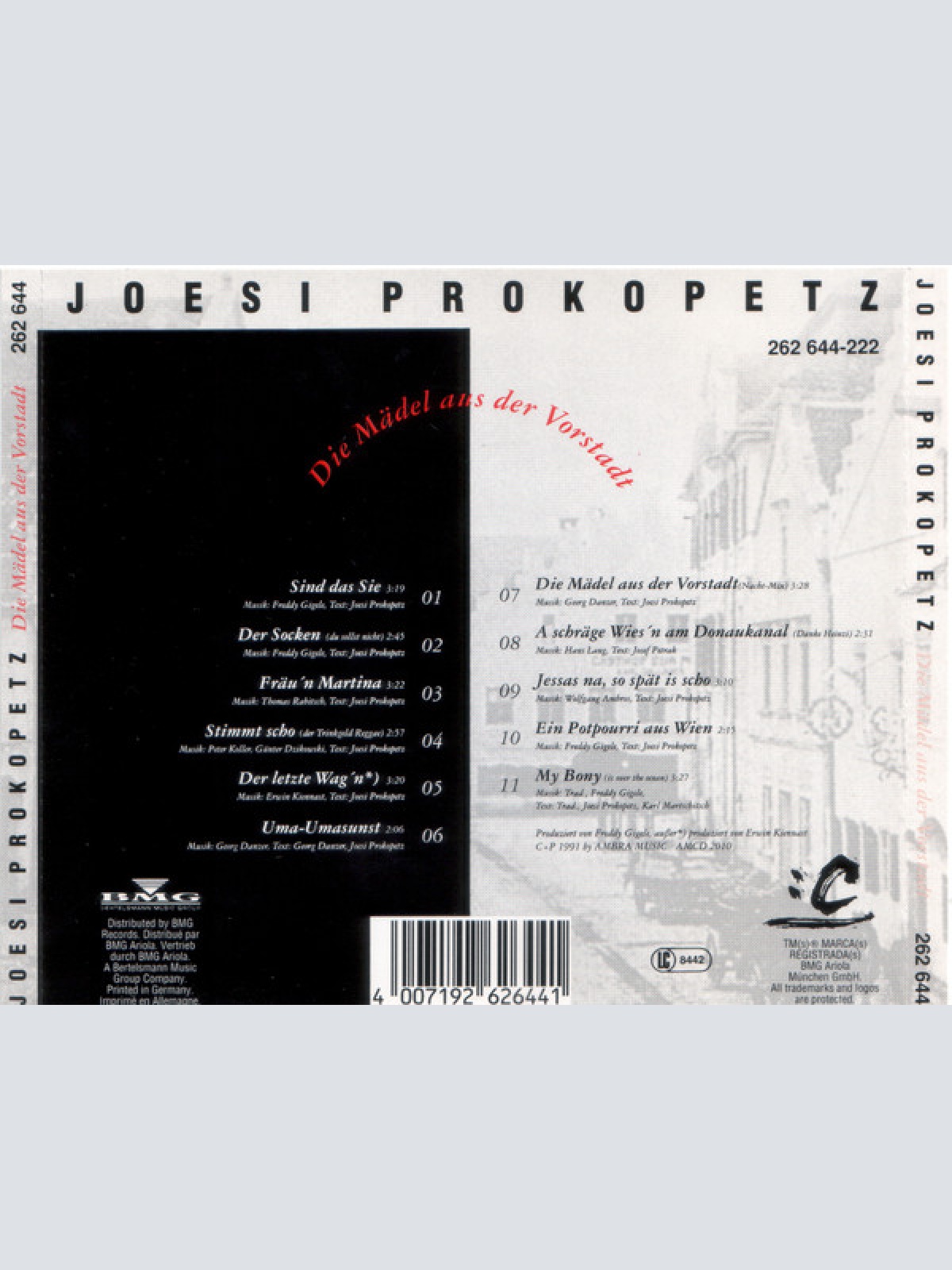 CD / Joesi Prokopetz - Die Mädel Aus Der Vorstadt