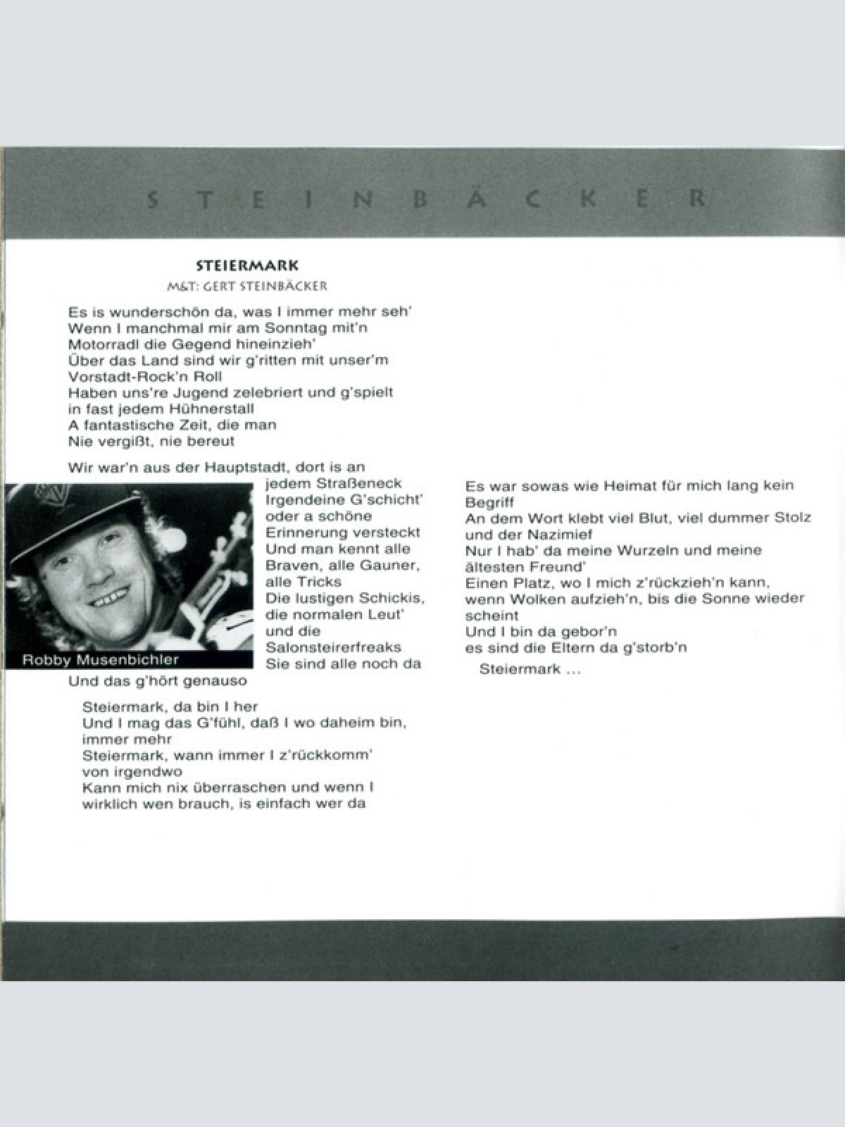 CD / Steinbäcker* - Steinbäcker