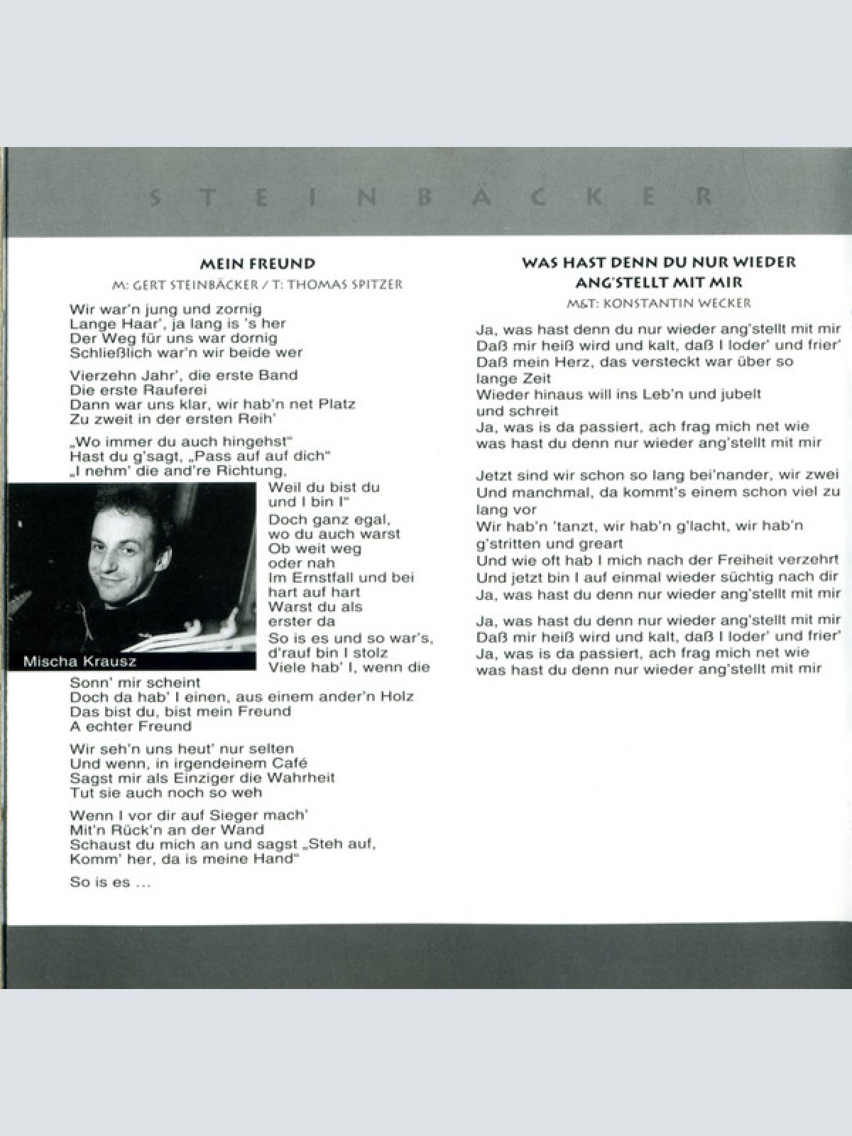 CD / Steinbäcker* - Steinbäcker