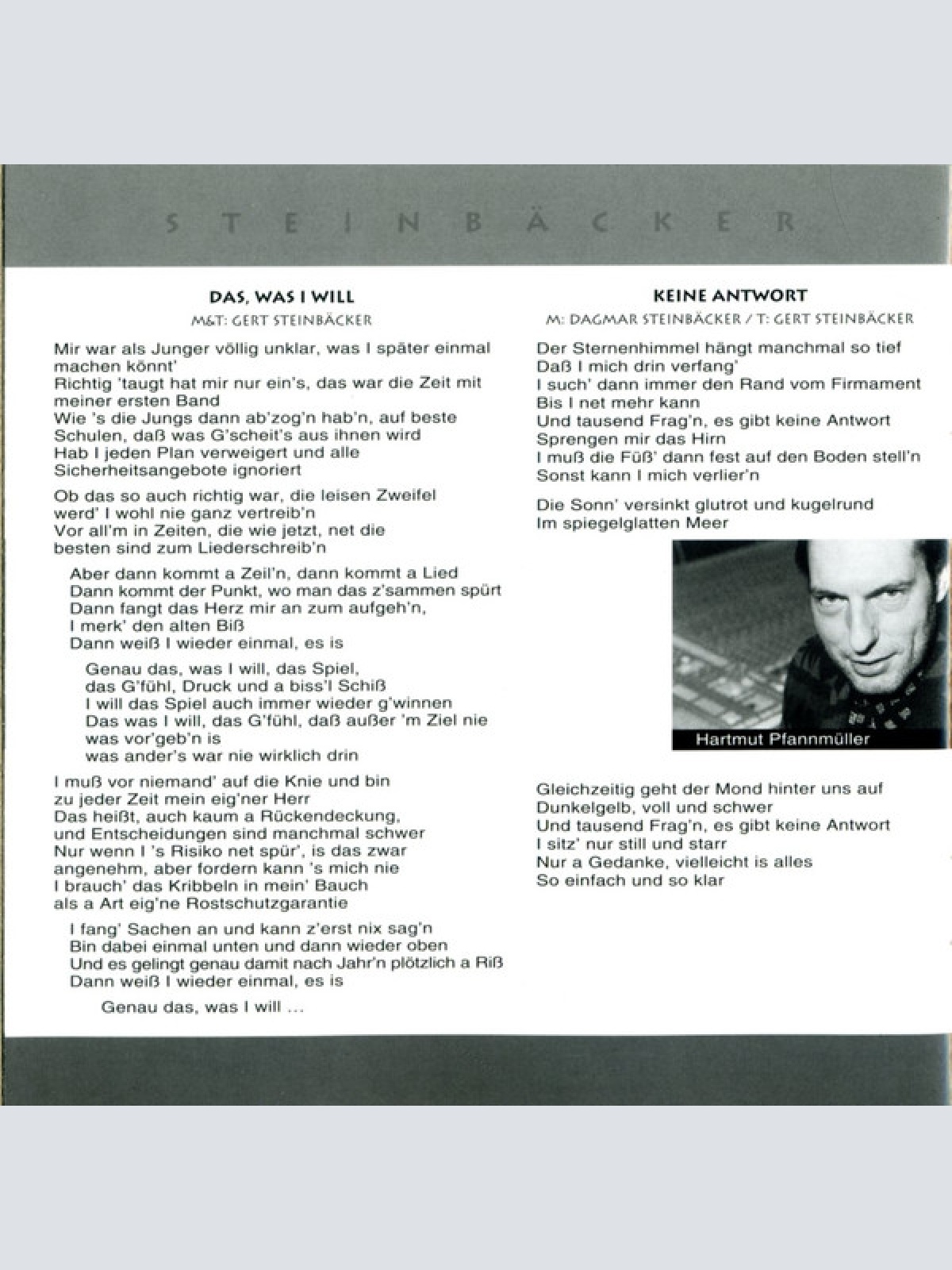 CD / Steinbäcker* - Steinbäcker