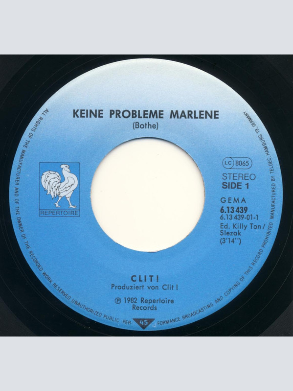 Vinyl / Clit!* - Keine Probleme Marlene