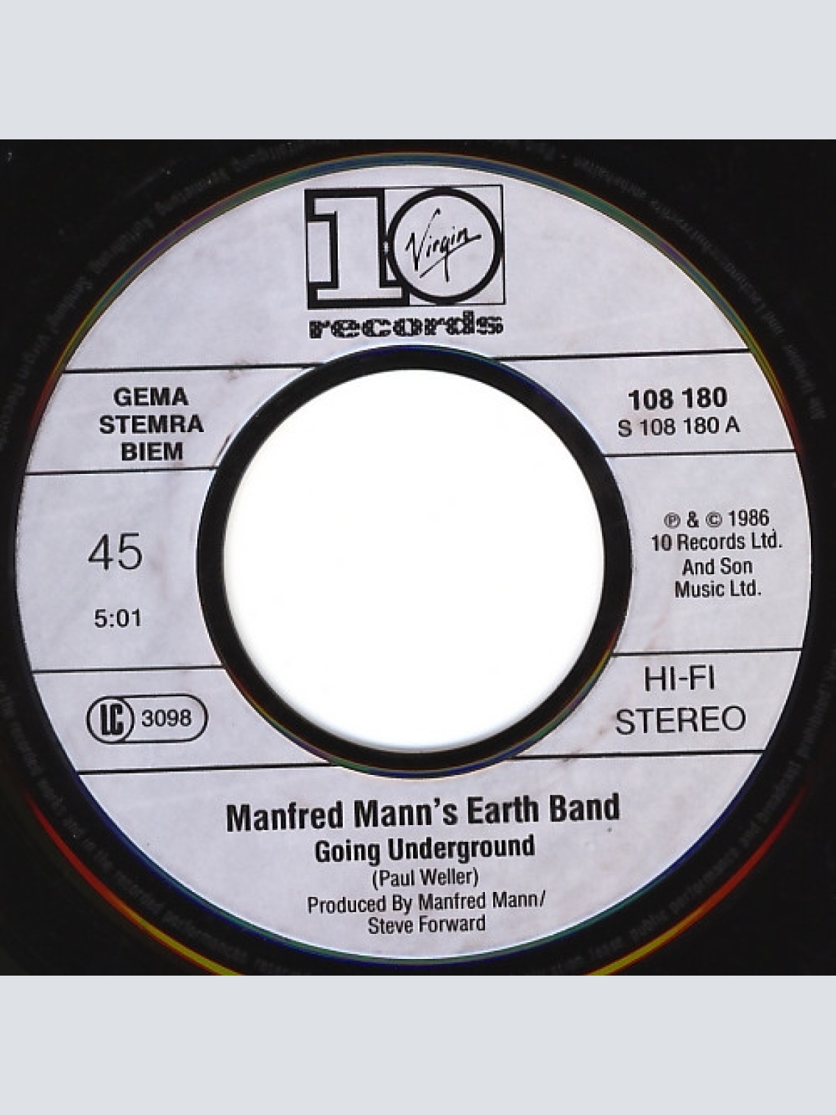 Vinyl / Manfred Mann's Earth Band With Chris Thompson - Going Underground