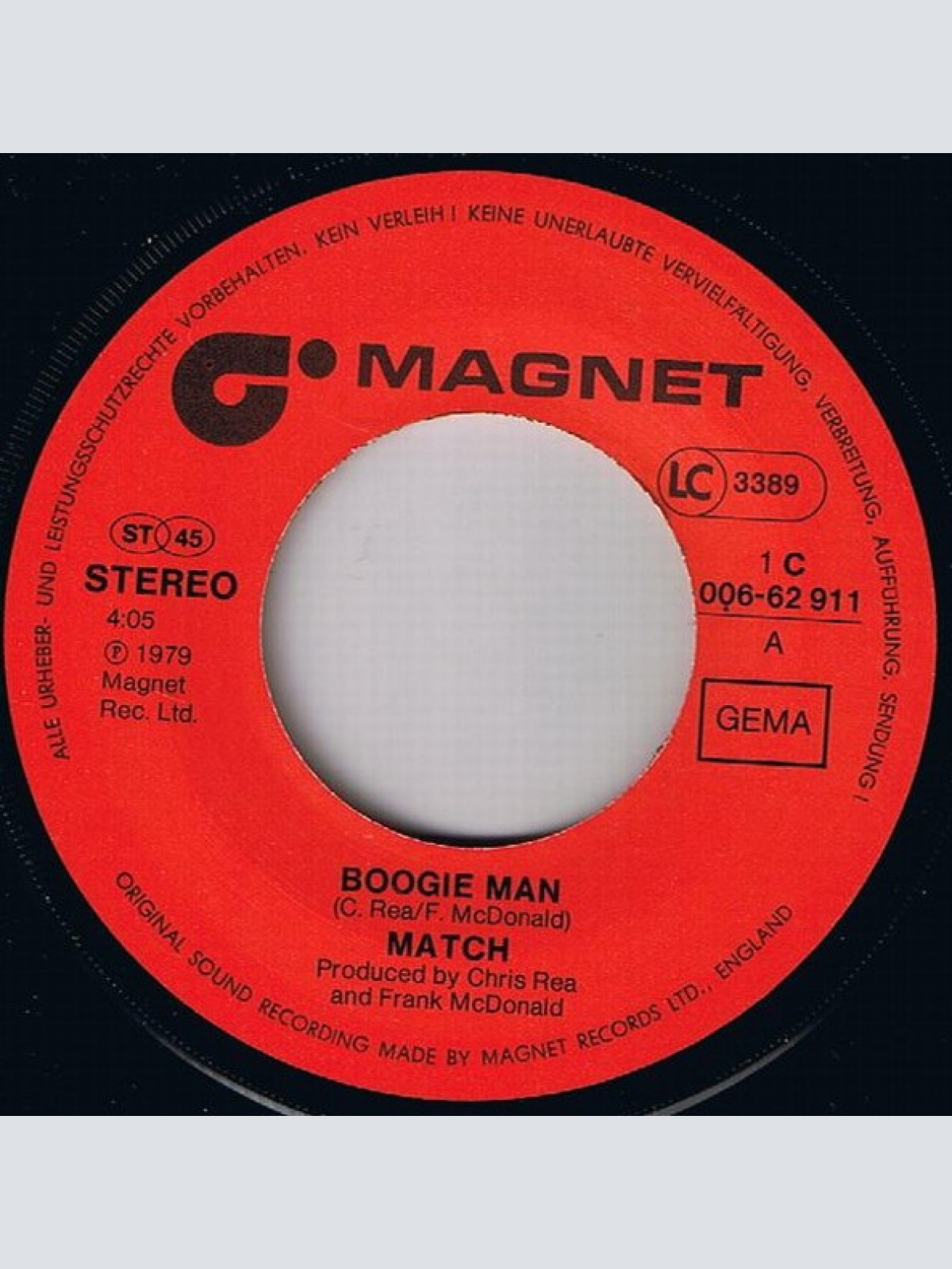 Vinyl / Match - Boogie Man / Walk Tall