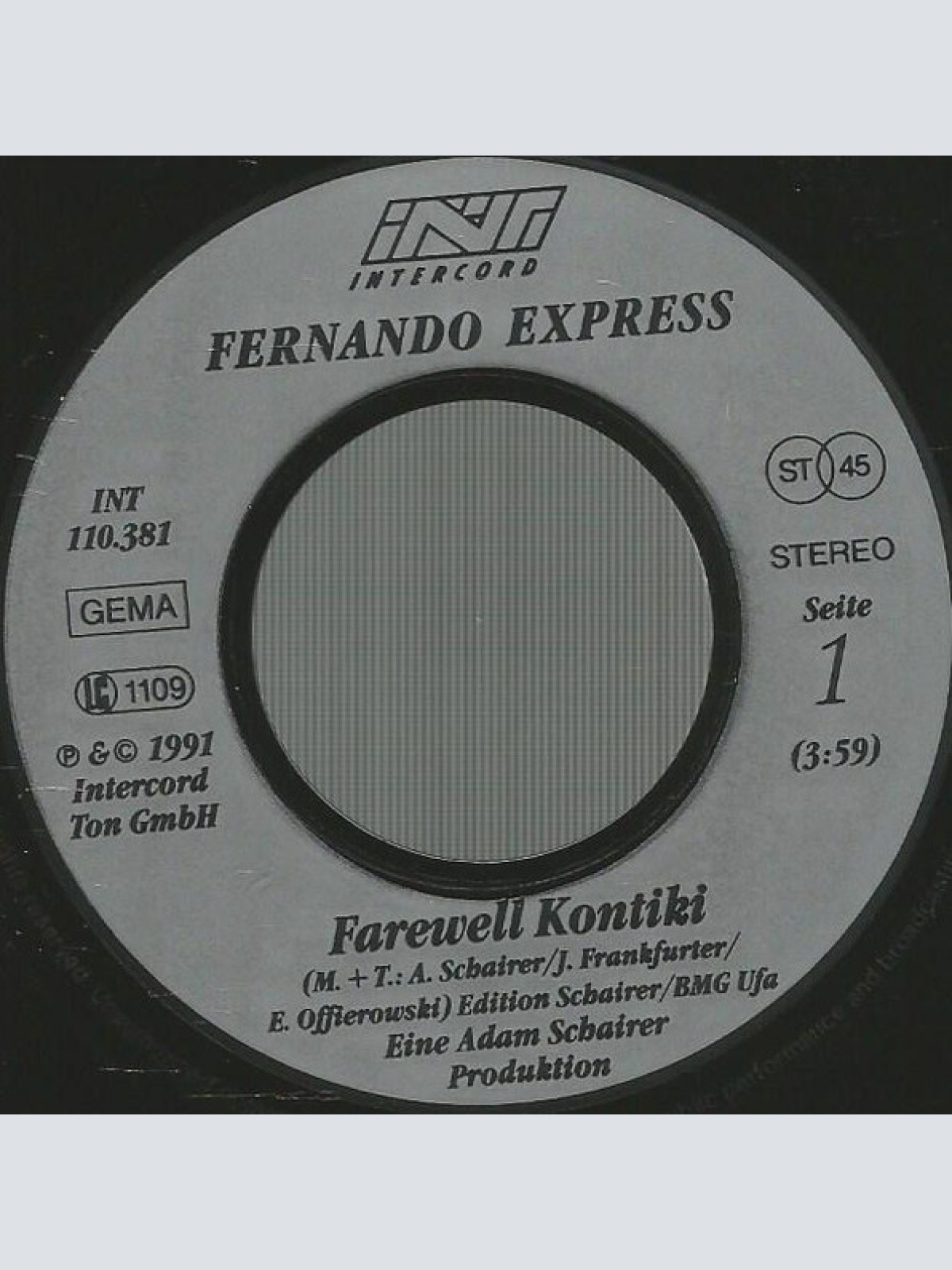 Vinyl / Fernando Express - Farewell Kontiki