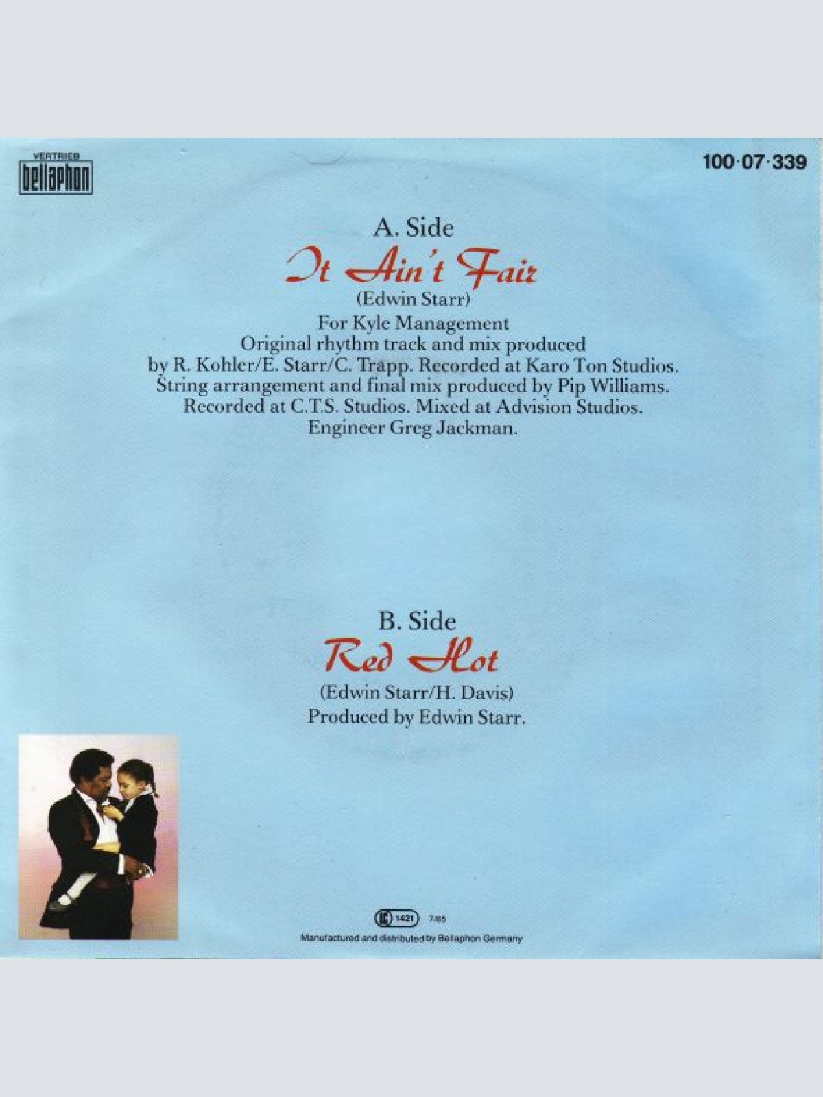 Vinyl / Edwin Starr - It Ain't Fair