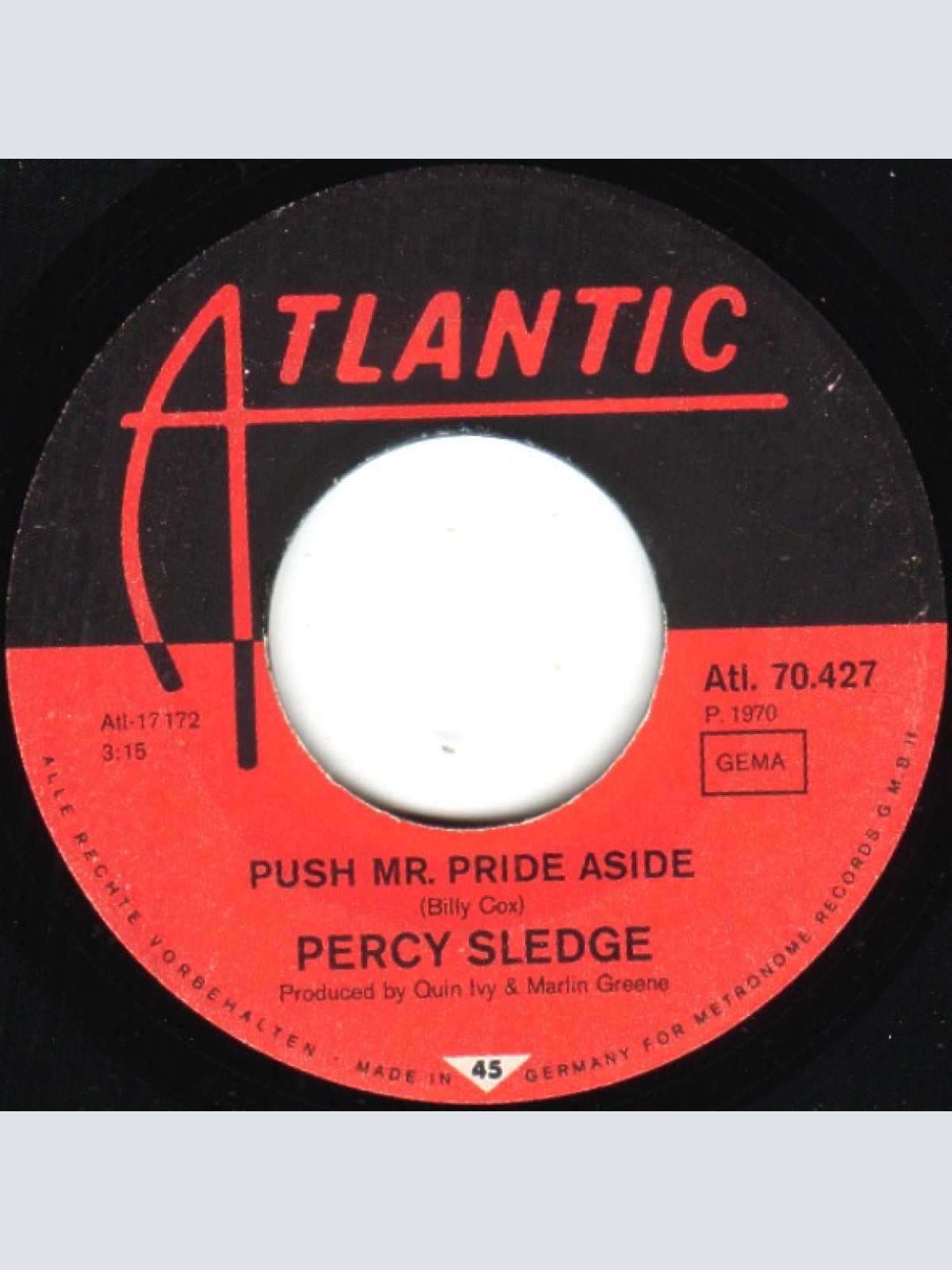 Vinyl / Percy Sledge - Too Many Rivers To Cross