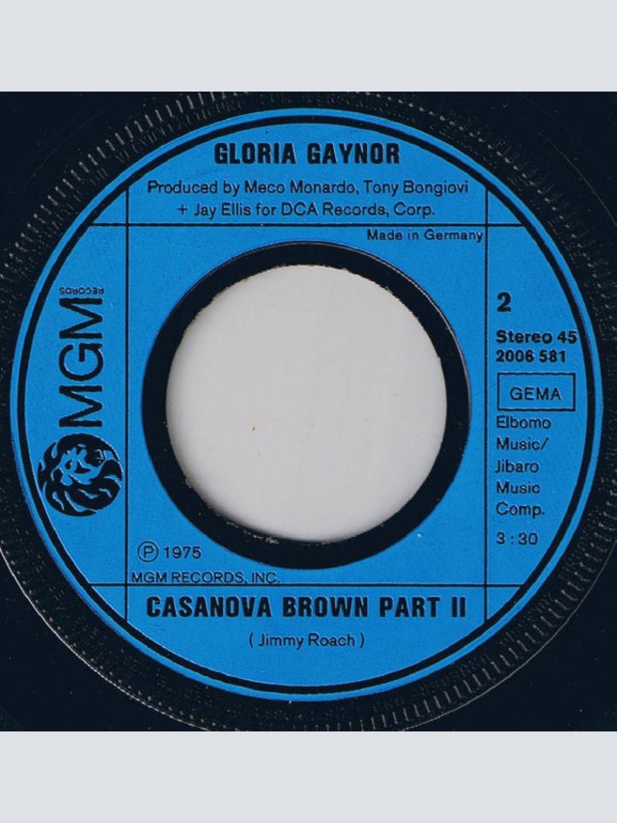 Vinyl / Gloria Gaynor - Casanova Brown