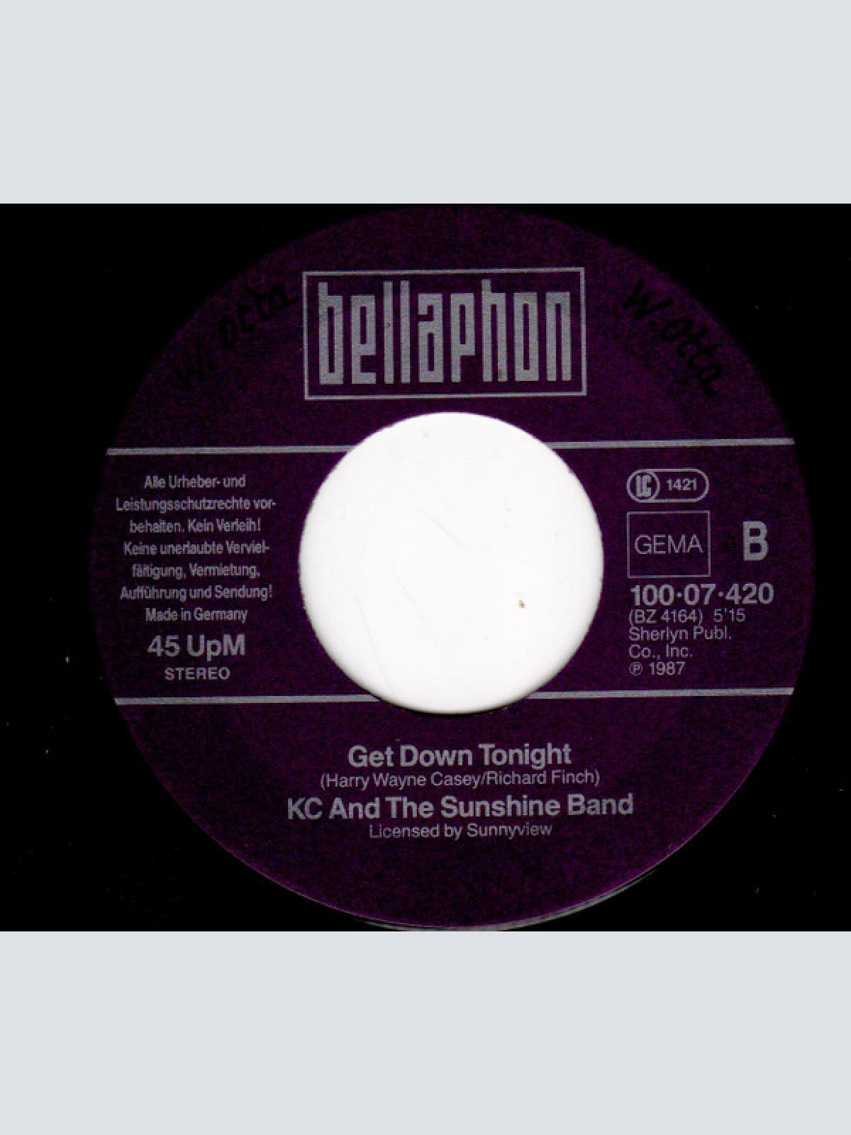 Vinyl / KC And The Sunshine Band* - That's The Way (I Like It) / Get Down Tonight