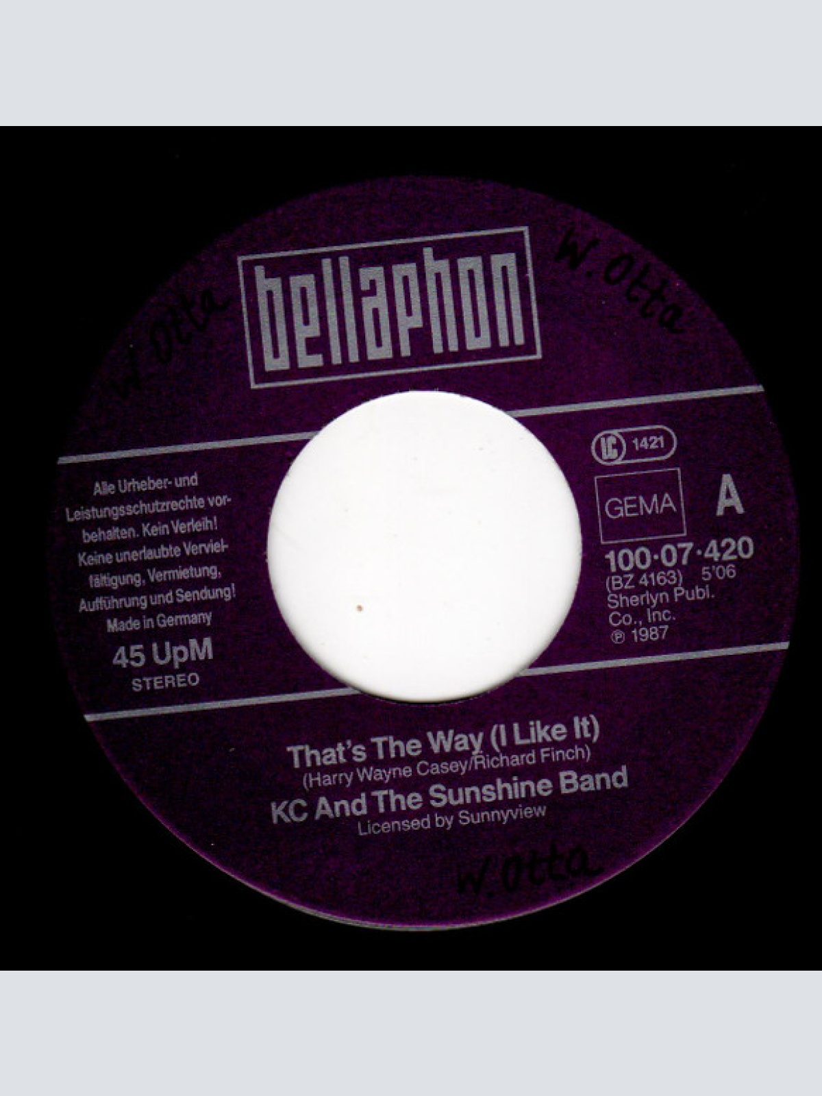 Vinyl / KC And The Sunshine Band* - That's The Way (I Like It) / Get Down Tonight