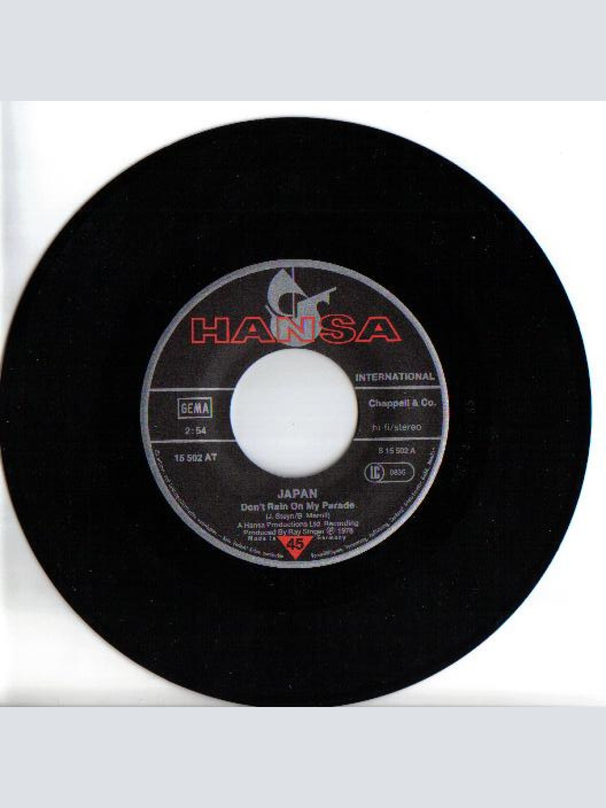 Vinyl / Japan - Don't Rain On My Parade