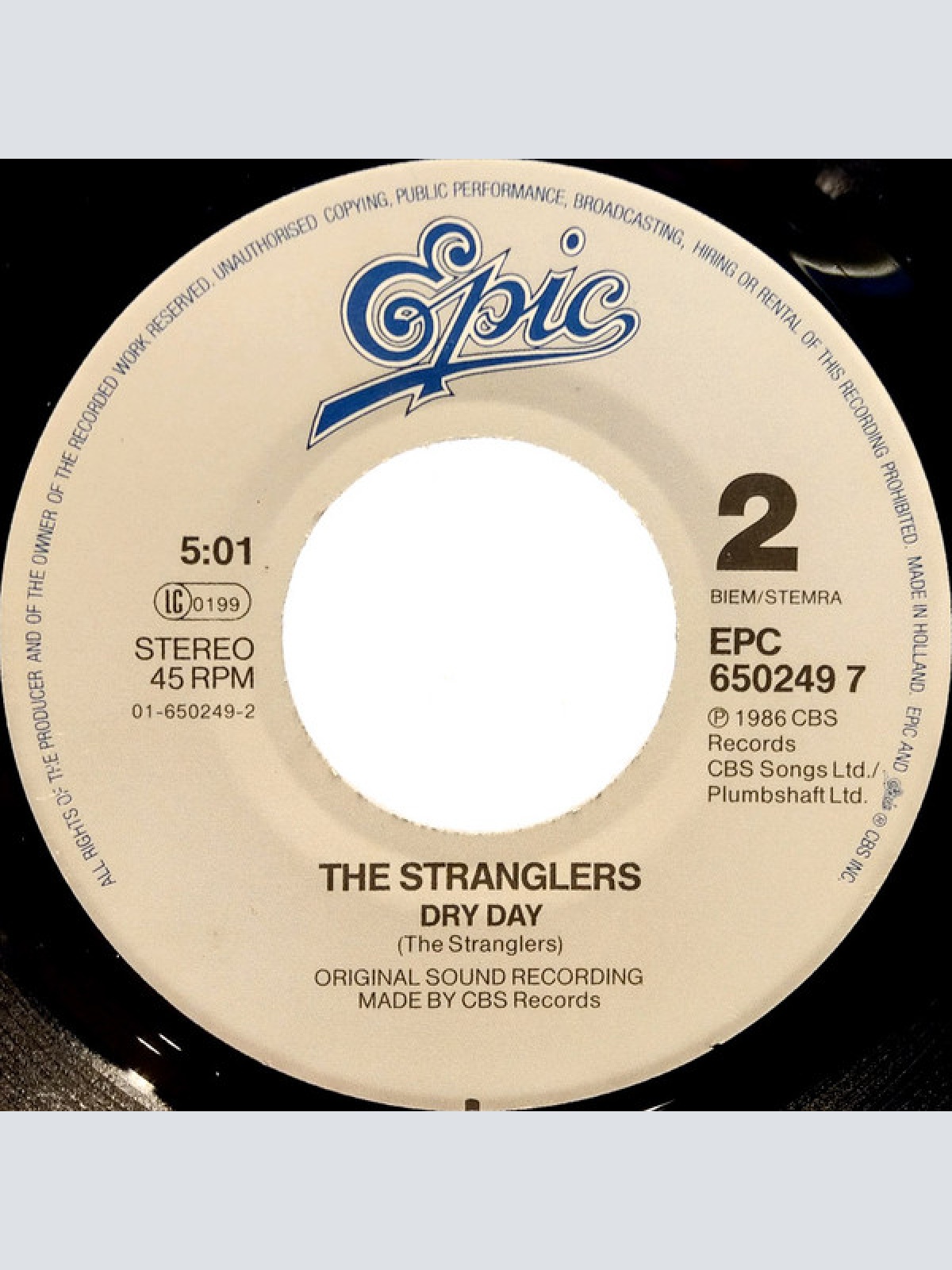 Vinyl / The Stranglers - Big In America