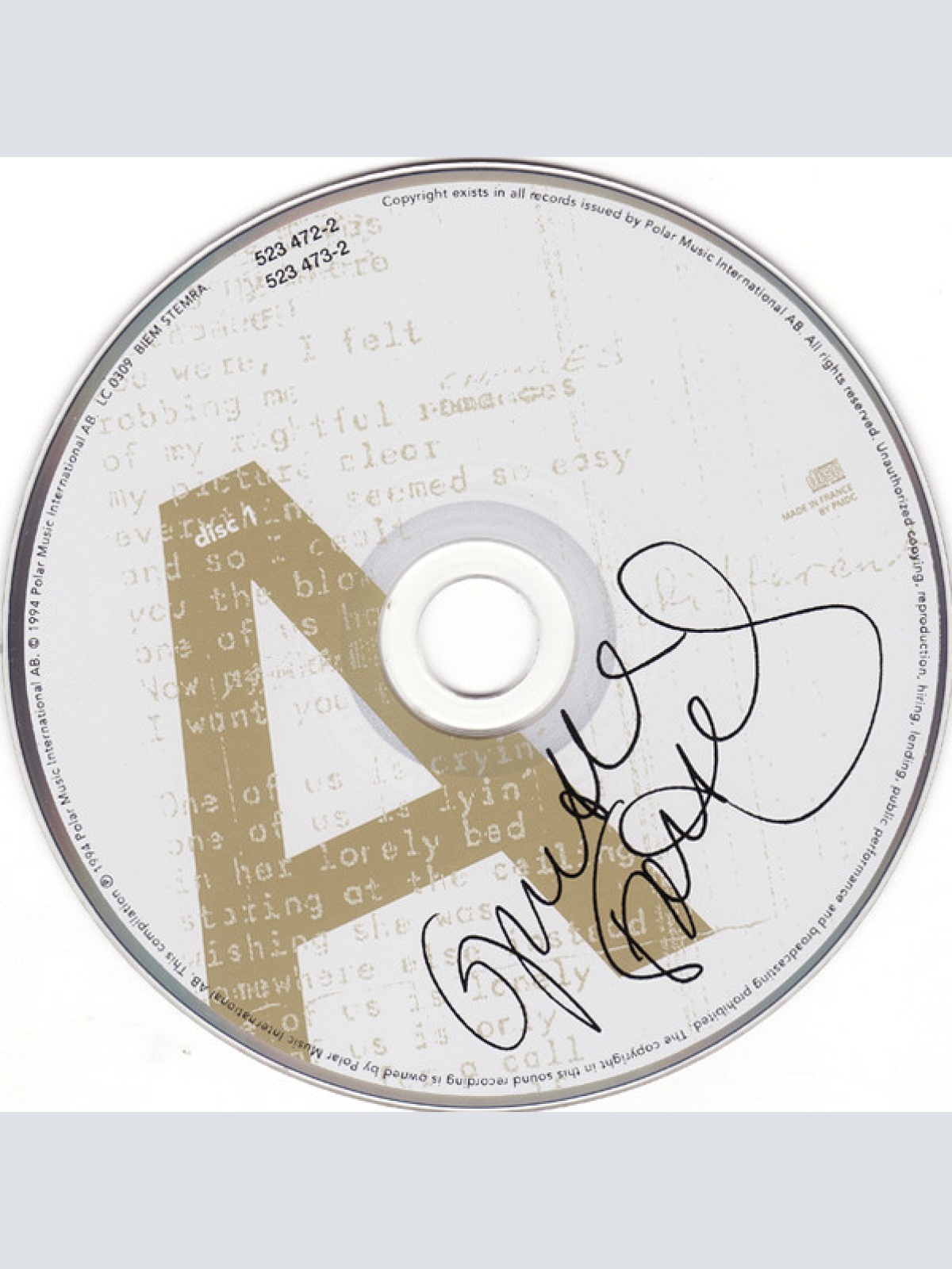 CD / ABBA - Thank You For The Music