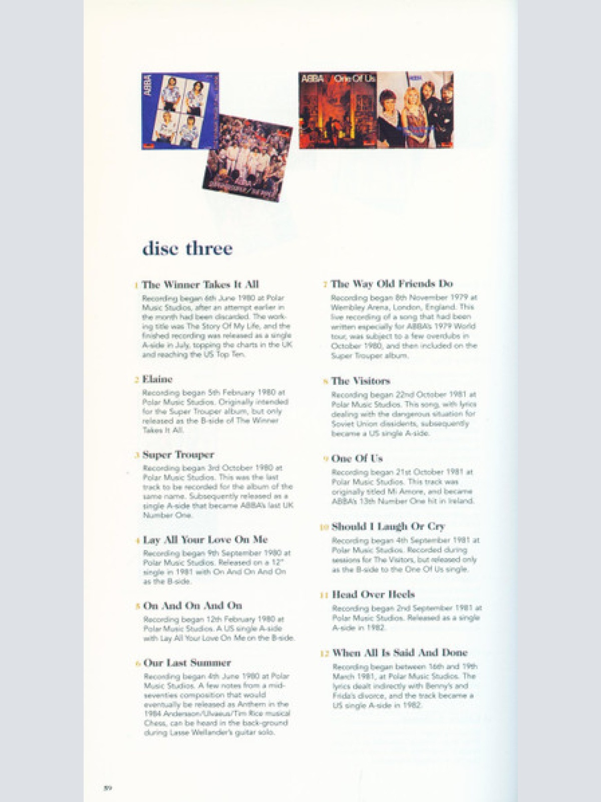 CD / ABBA - Thank You For The Music