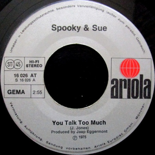 Vinyl / Spooky & Sue - You Talk Too Much