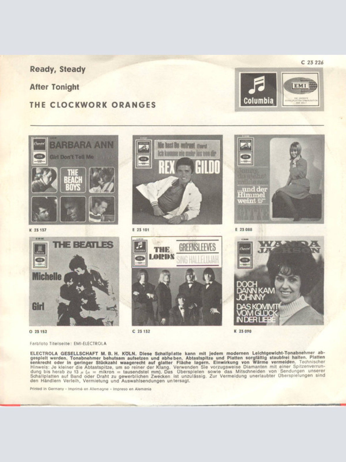 Vinyl / The Clockwork Oranges* - Ready Steady