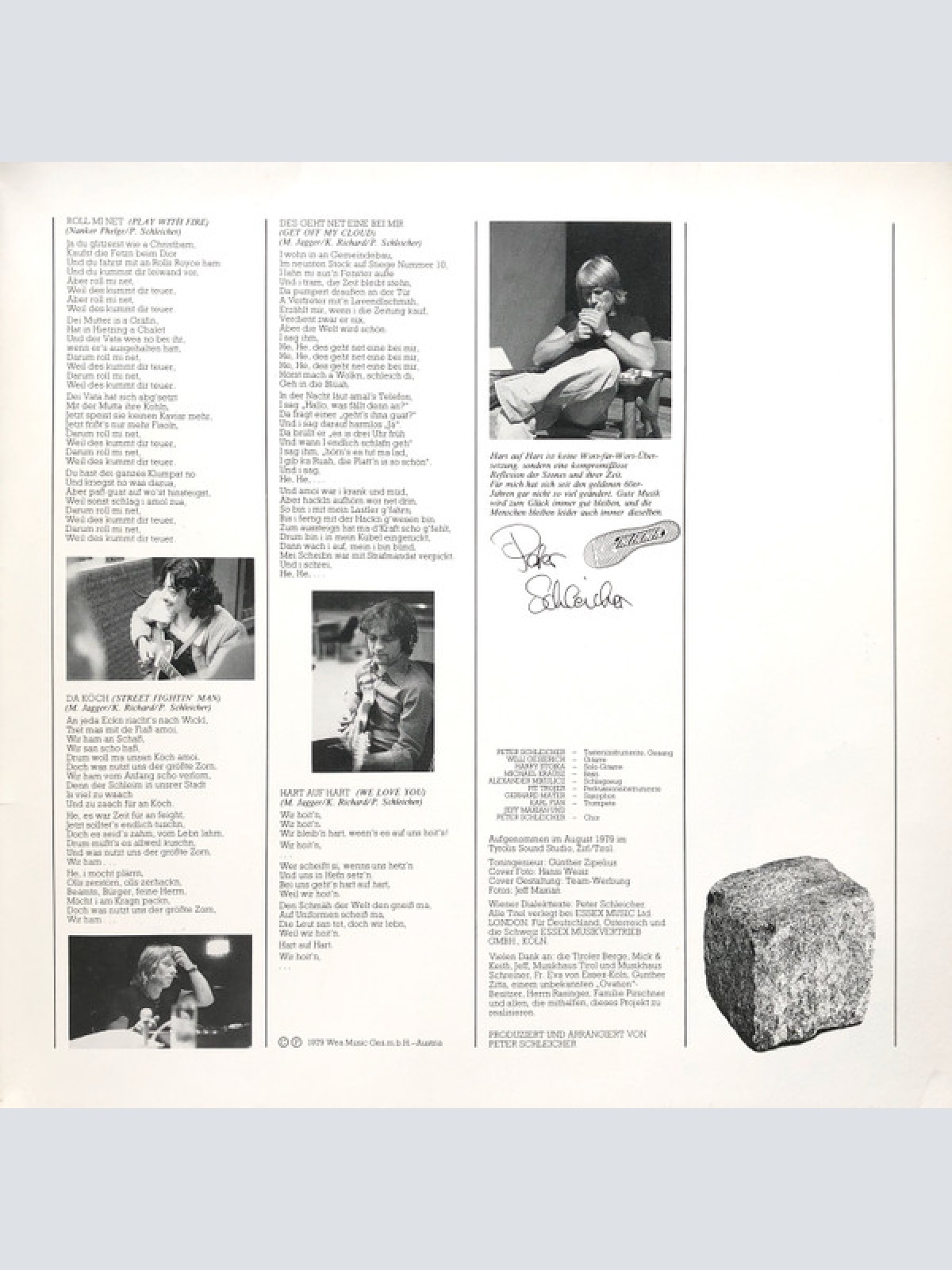 Vinyl / Peter Schleicher - Hart Auf Hart - Peter Schleicher Singt Rolling Stones