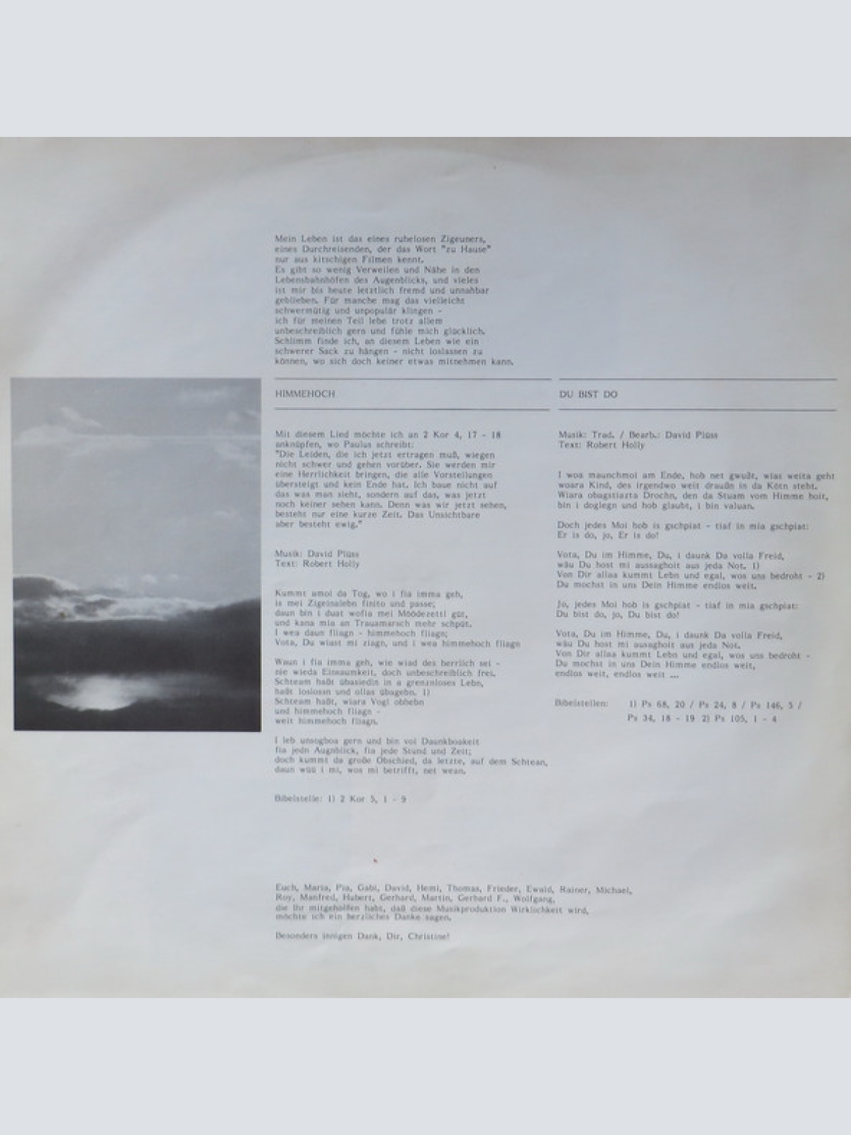 Vinyl / Robert Holly - Vision