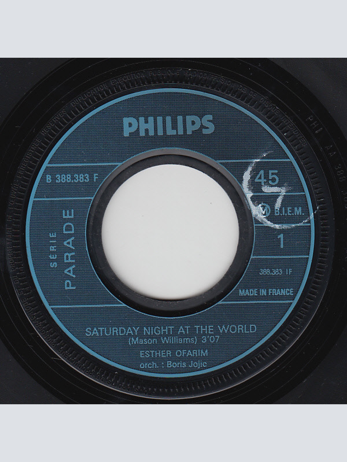 Vinyl / Esther Ofarim - Saturday Night At The World
