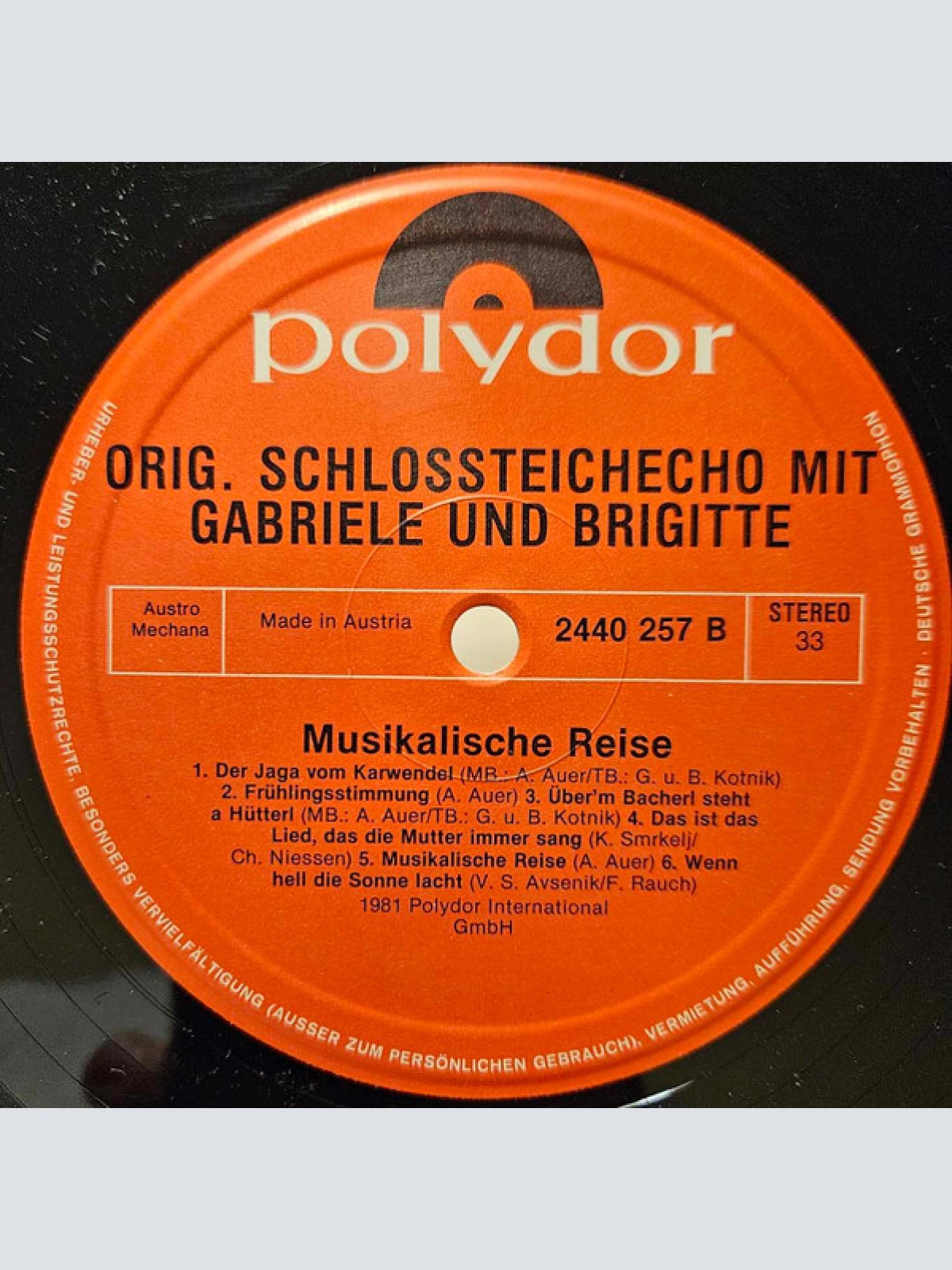 Vinyl / Original Schloßteichecho Mit Gabriele Und Brigitte - Musikalische Reise