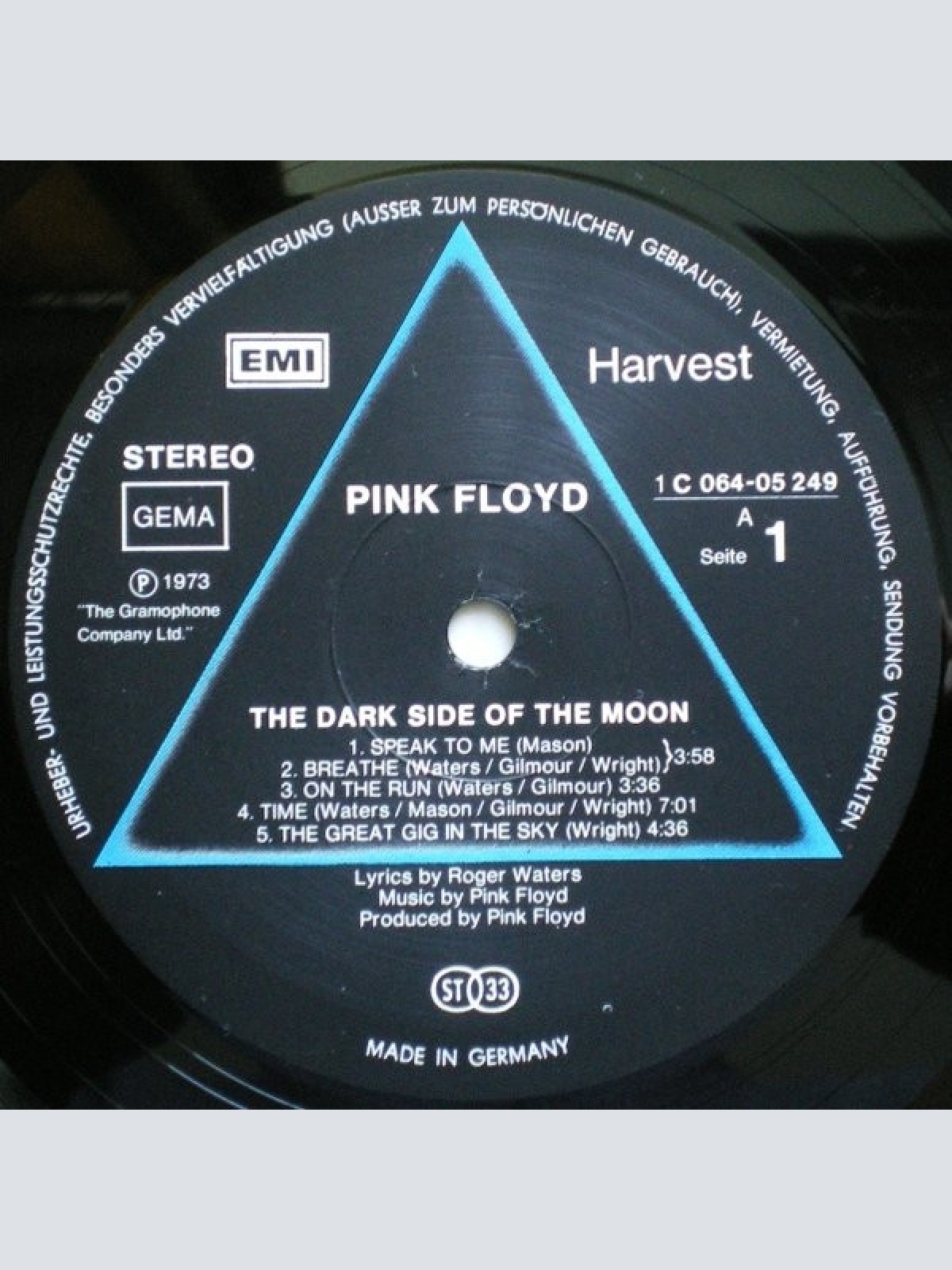 Vinyl / Pink Floyd - The Dark Side Of The Moon