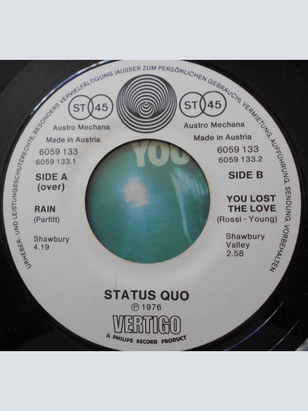 Vinyl / Status Quo - Rain