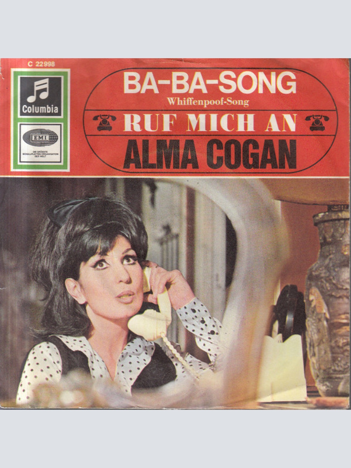 Vinyl / Alma Cogan - Ba-Ba-Song (Whiffenpoof-Song) / Ruf Mich An