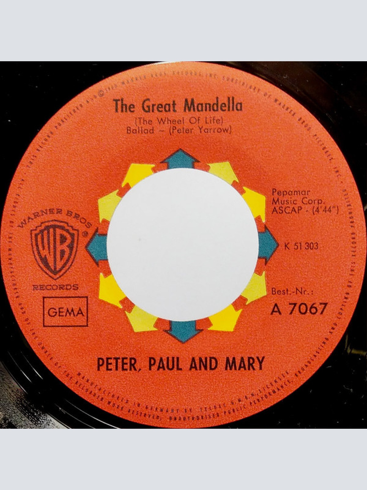 Vinyl / Peter, Paul & Mary - I Dig Rock And Roll Music / The Great Mandella