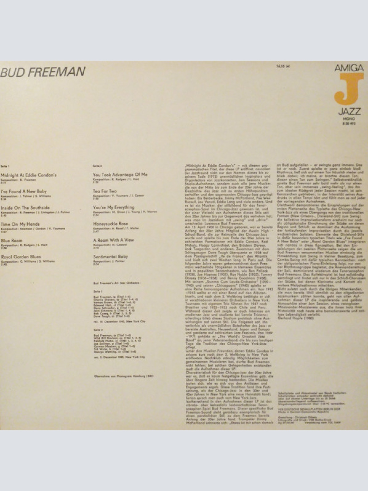 Vinyl / Bud Freeman - Bud Freeman