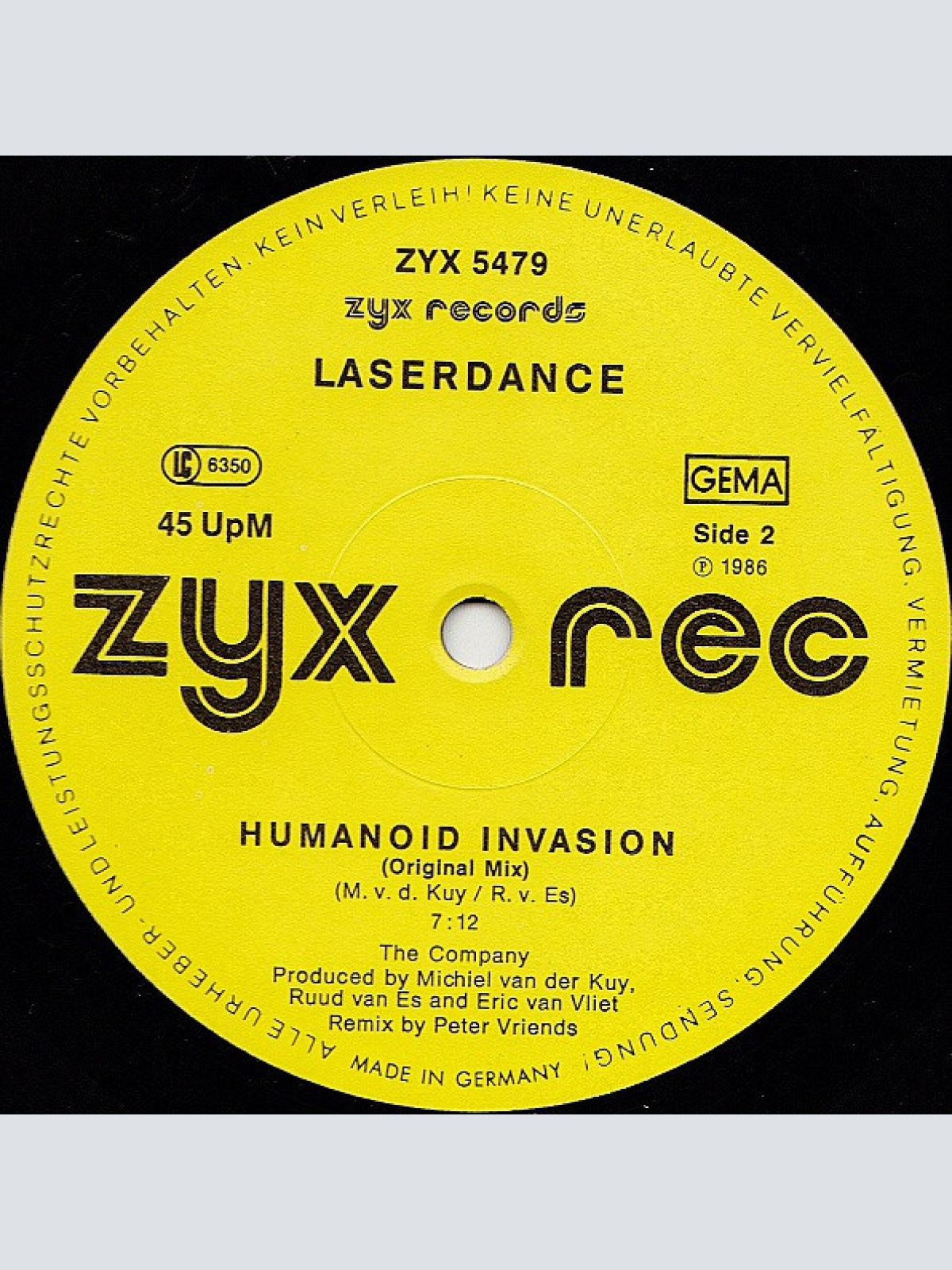 Vinyl / Laserdance - Humanoid Invasion (Digital Remix)