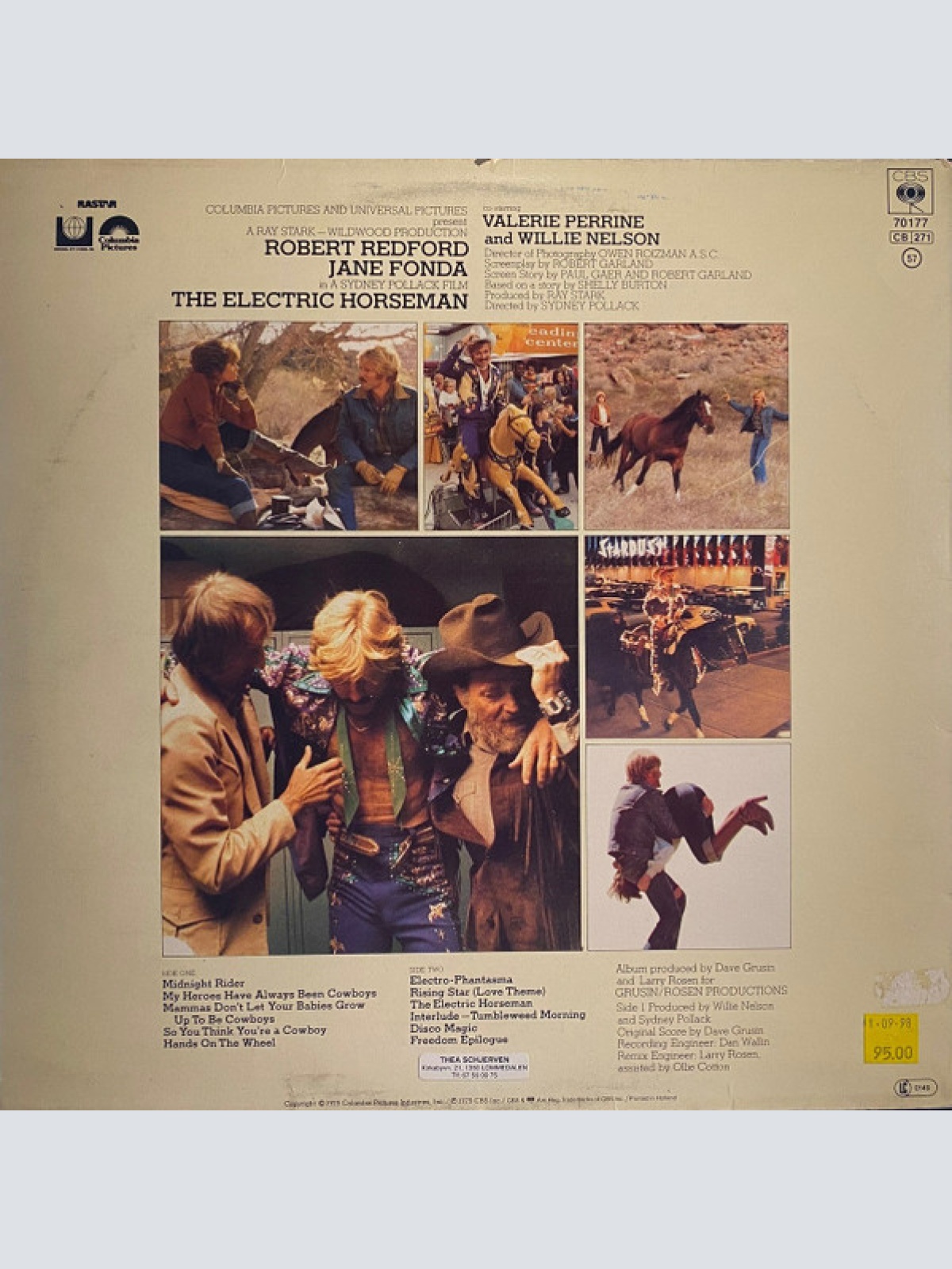 Vinyl / Willie Nelson / Dave Grusin - The Electric Horseman - Music From The Original Motion Picture Soundtrack